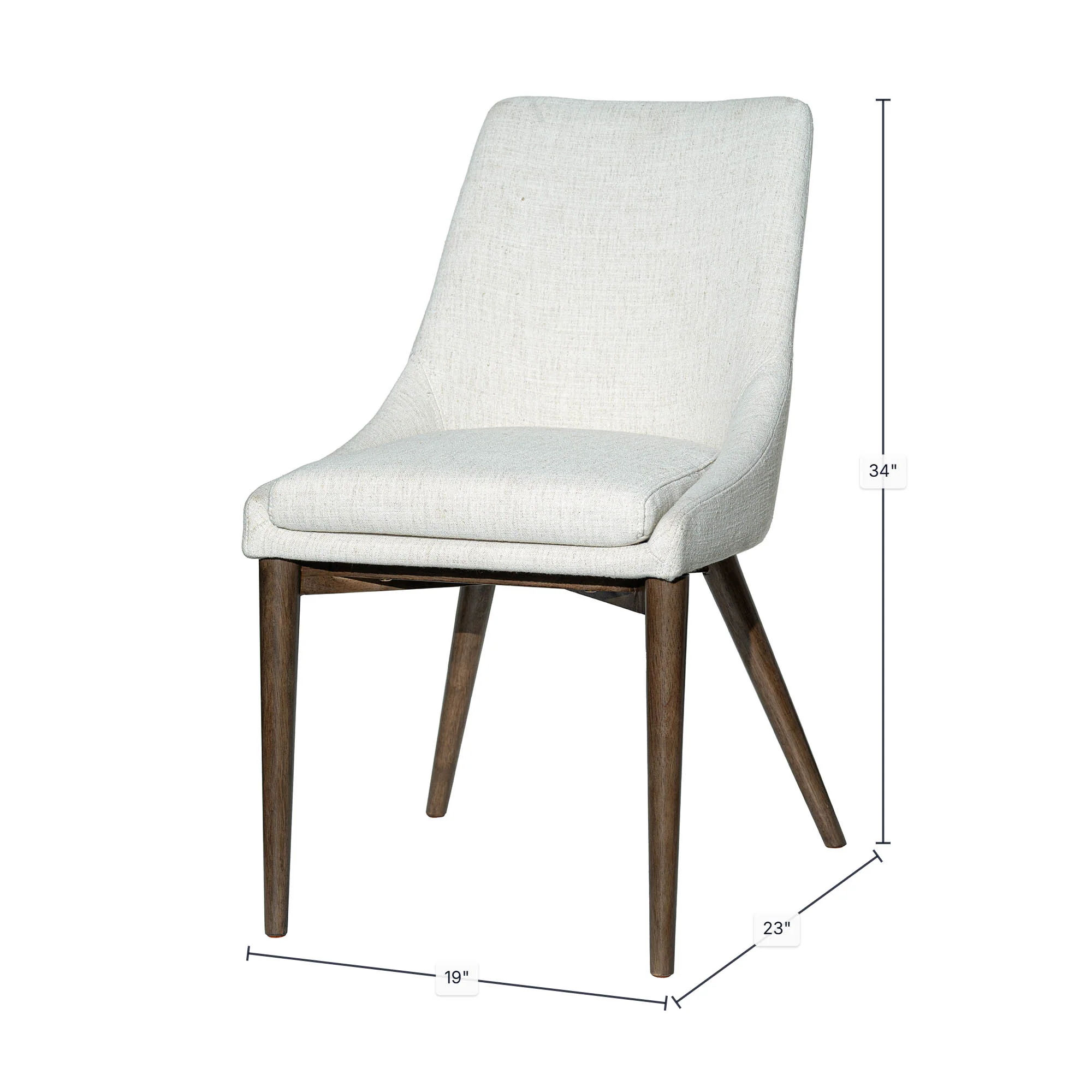 Fritz Side Dining Chair - Ivory - Image 3