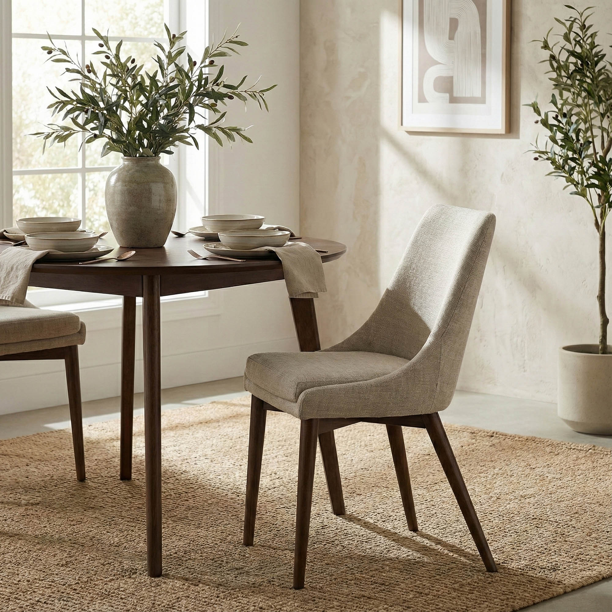 Fritz Side Dining Chair - Taupe - Image 2
