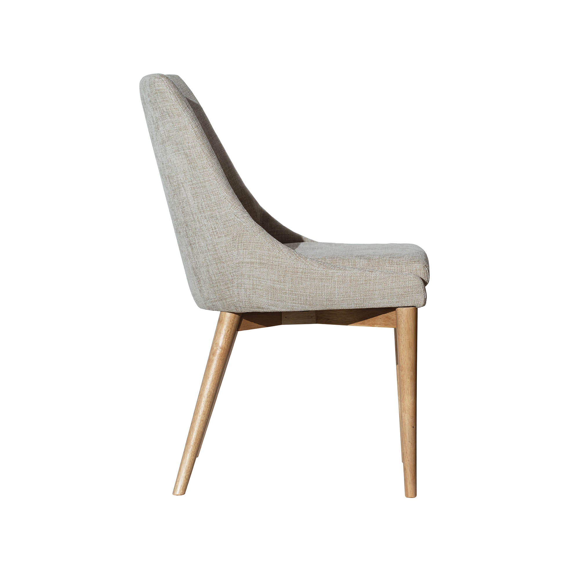 Fritz Side Dining Chair - Taupe w/ Natural Leg - Image 5