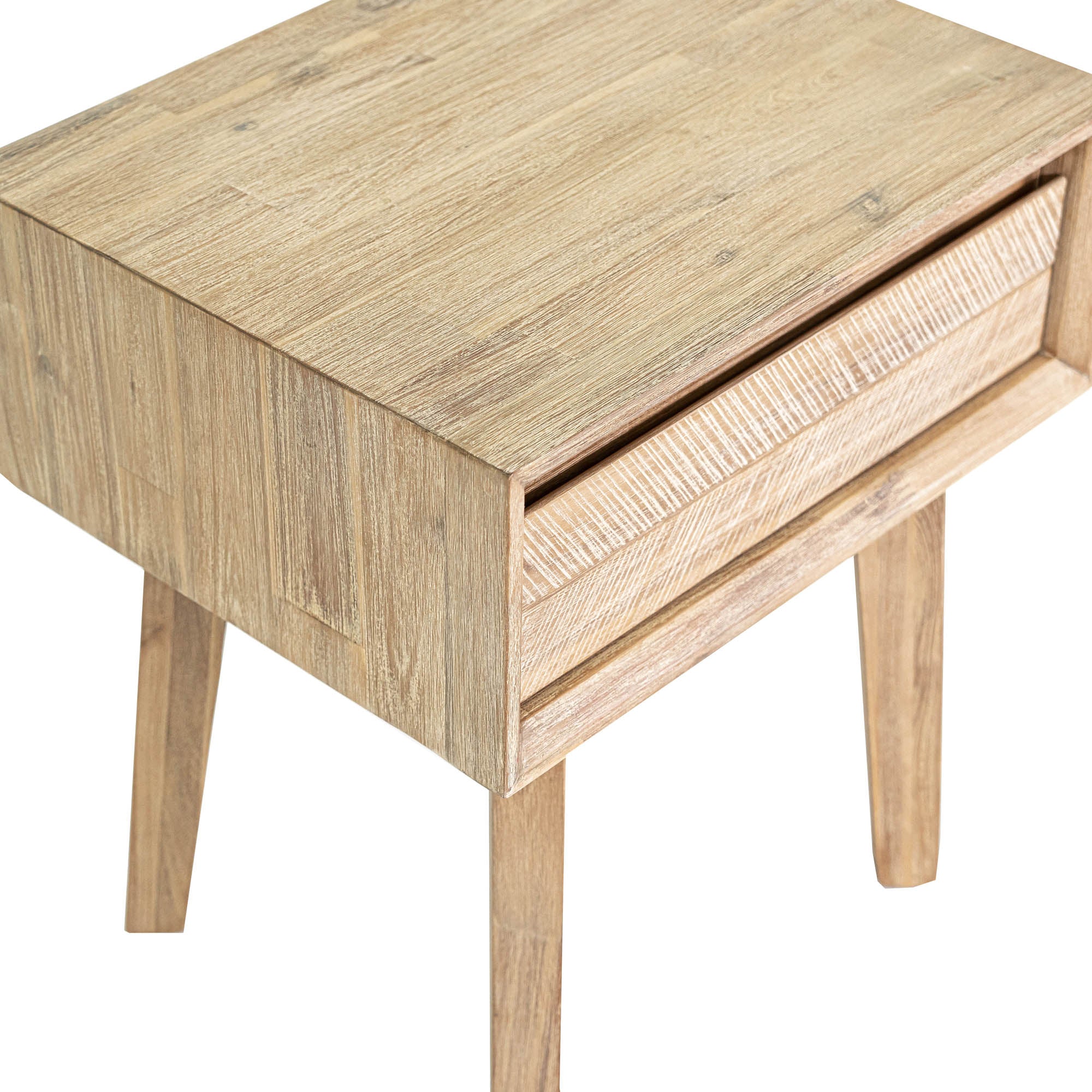 Gia 1 Drawer Nightstand - Light Driftwood - Image 10