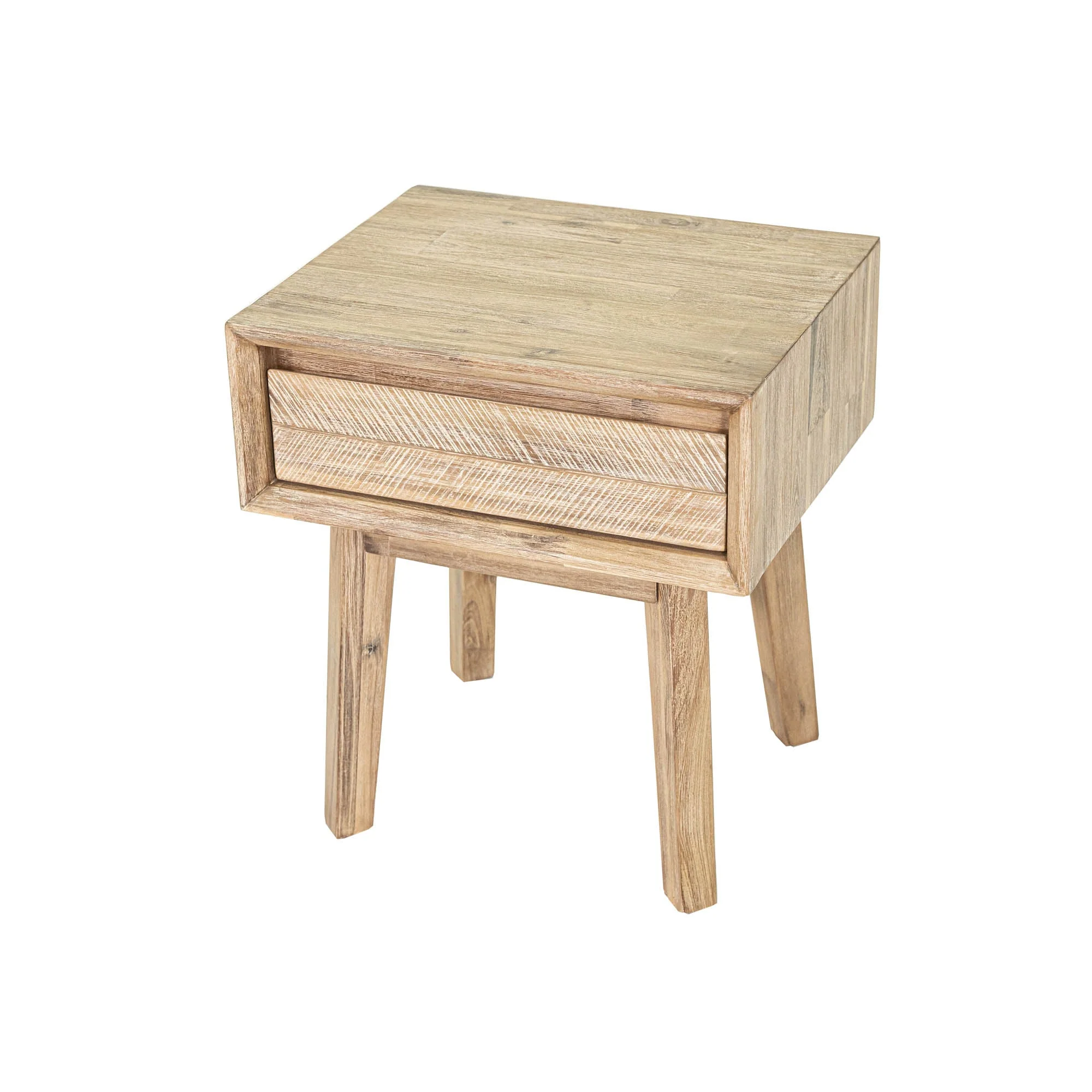 Gia 1 Drawer Nightstand - Light Driftwood - Image 9