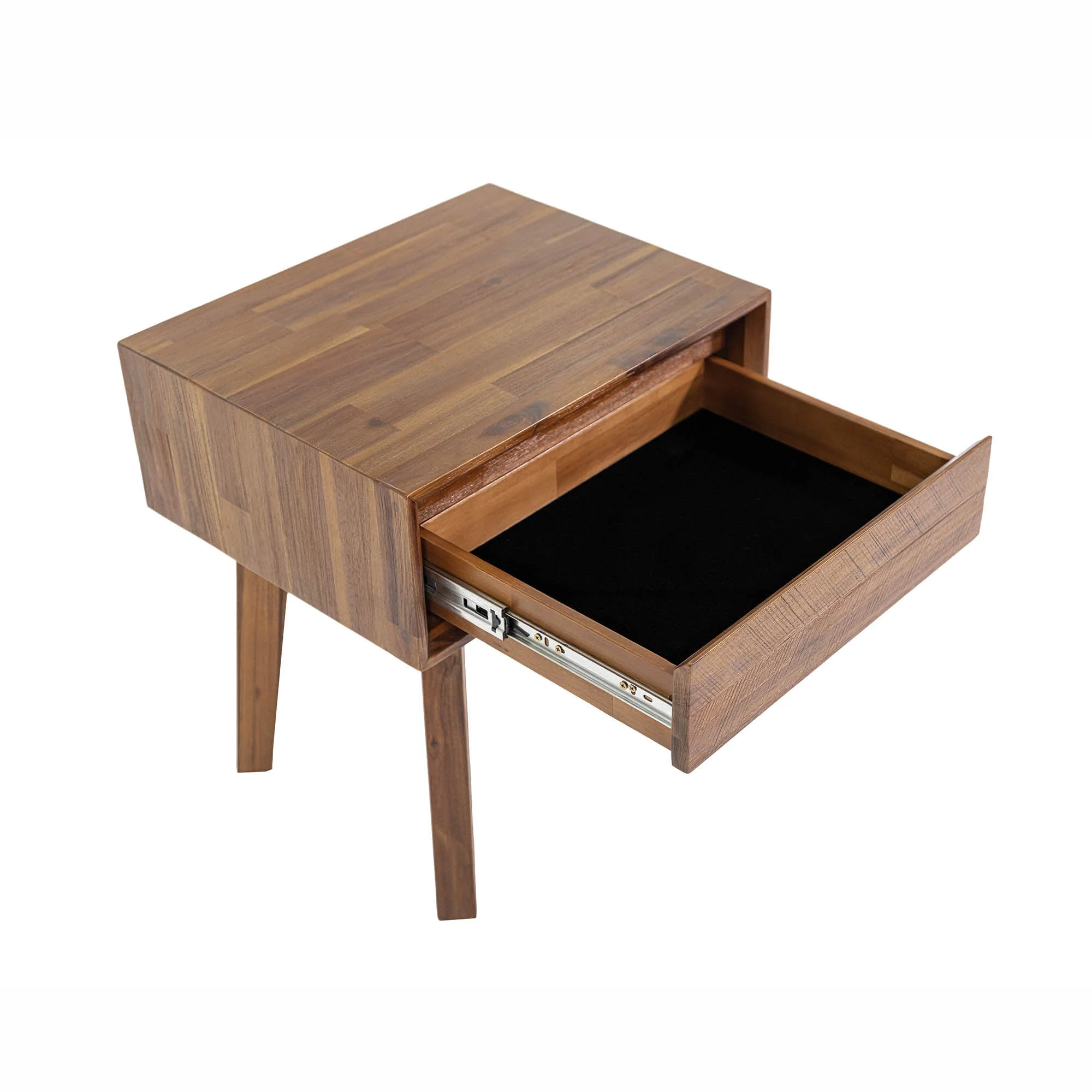 Gia 1 Drawer Nightstand - Warm Pecan - Image 10