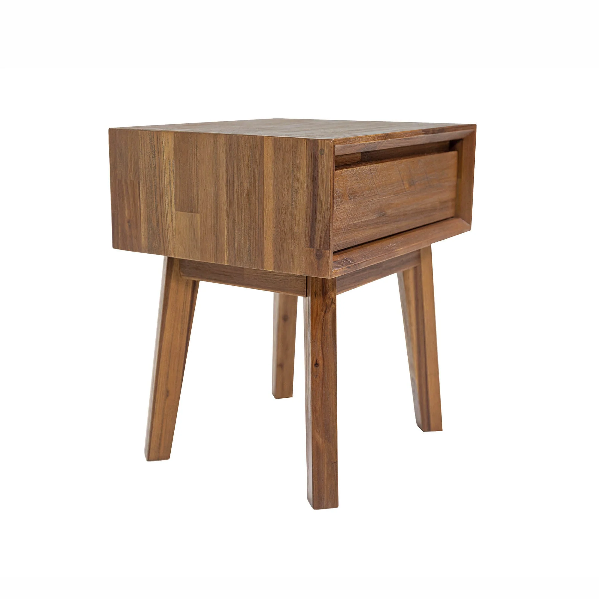 Gia 1 Drawer Nightstand - Warm Pecan - Image 11