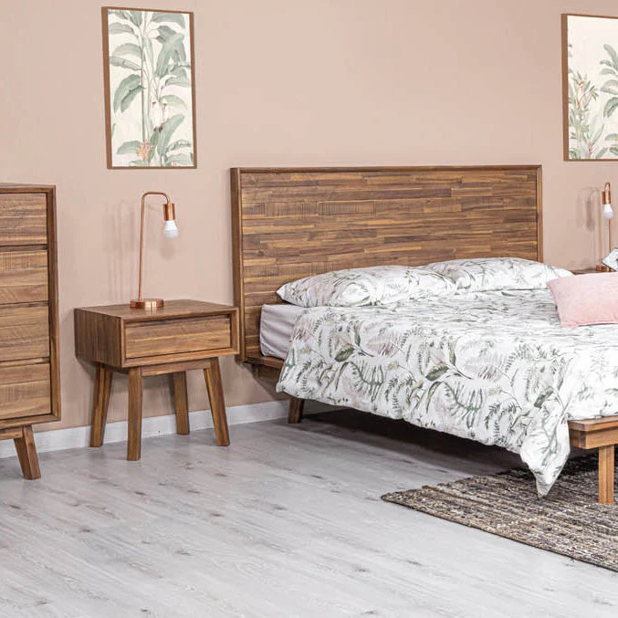 Gia 1 Drawer Nightstand - Warm Pecan - Image 2