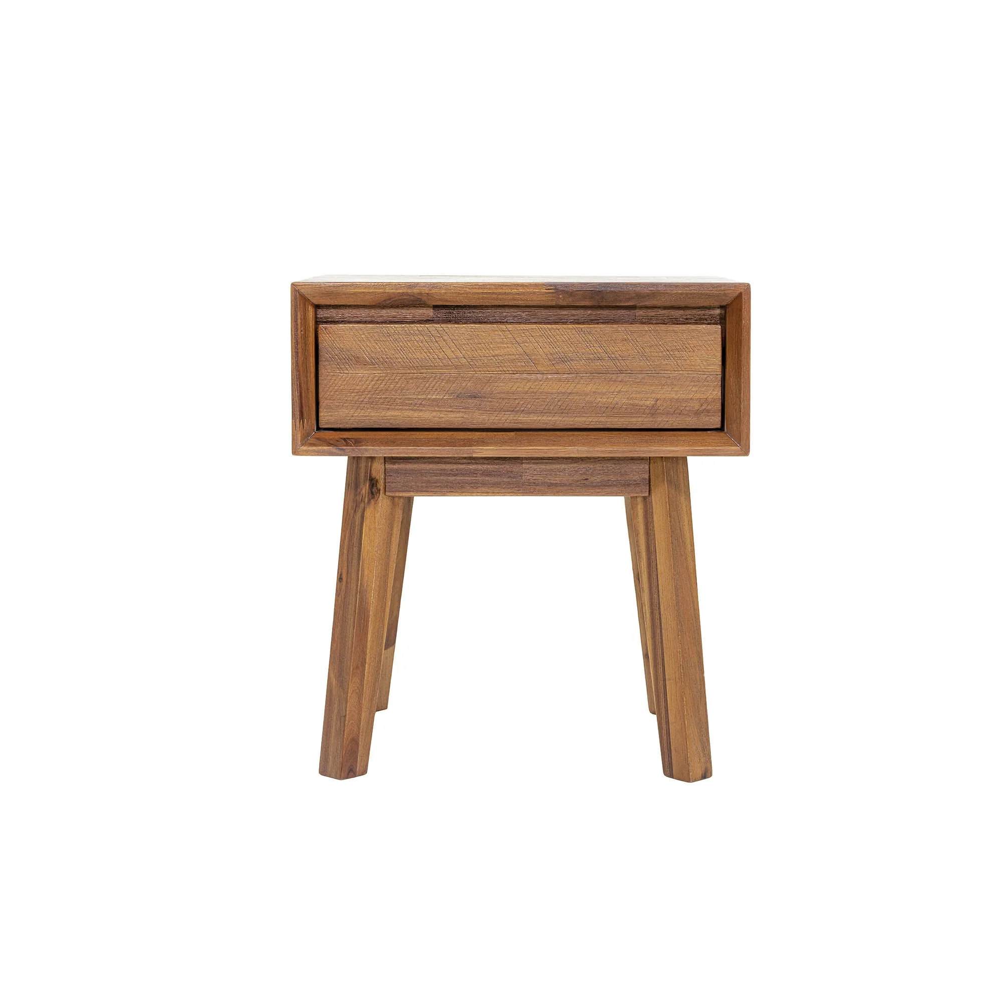 Gia 1 Drawer Nightstand - Warm Pecan - Image 4