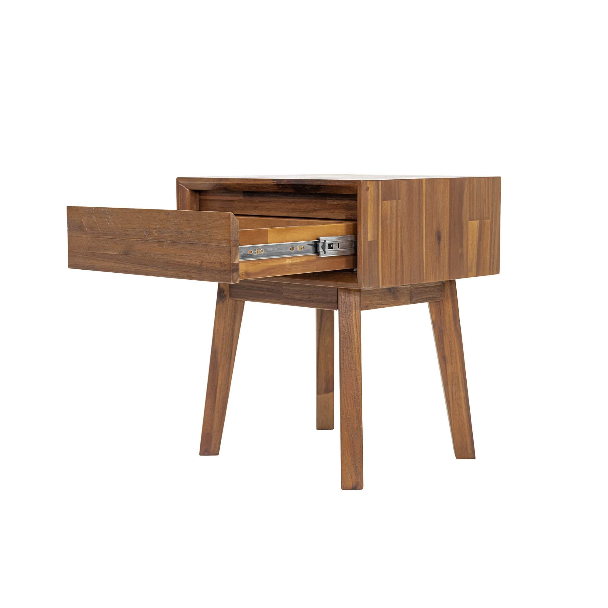 Gia 1 Drawer Nightstand - Warm Pecan - Image 5