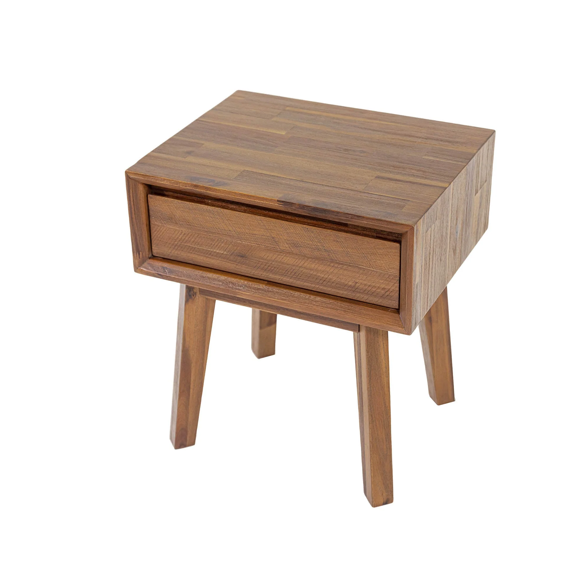 Gia 1 Drawer Nightstand - Warm Pecan - Image 8