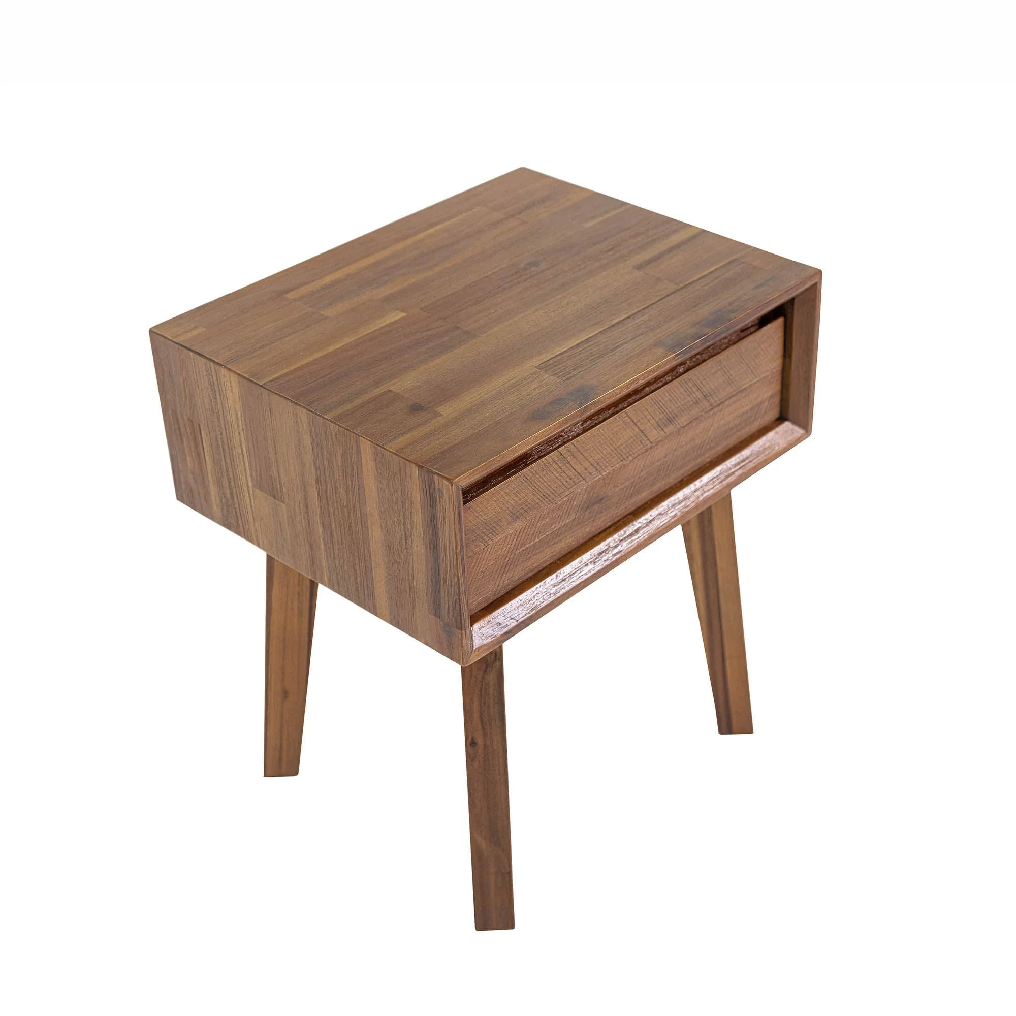 Gia 1 Drawer Nightstand - Warm Pecan - Image 9