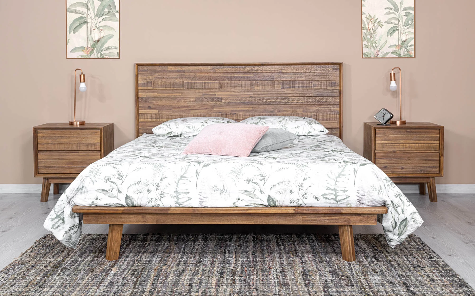 Gia 2 Drawer Nightstand - Warm Pecan - Image 2