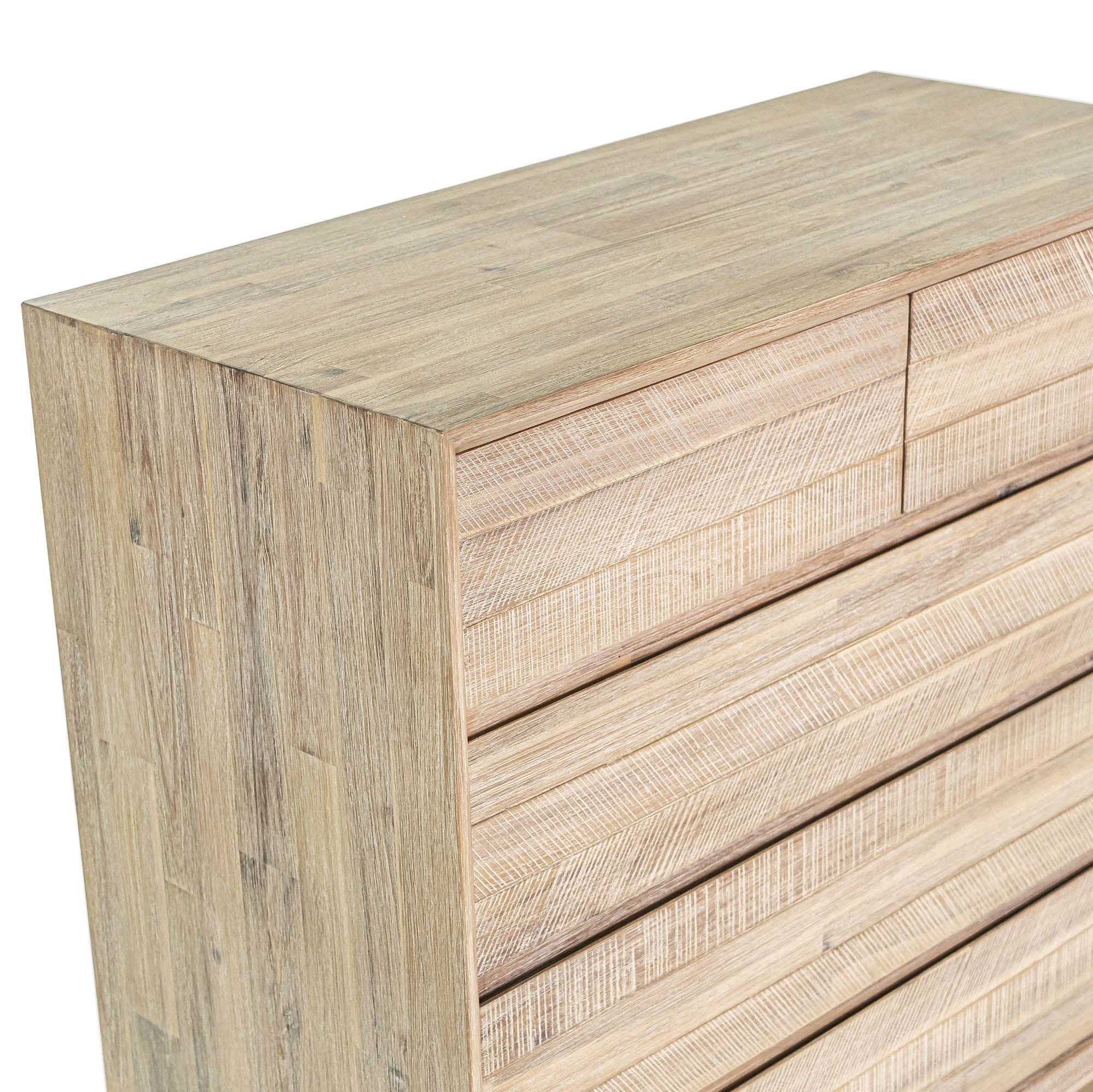 Gia 5 Drawer Chest - Light Driftwood - Image 10