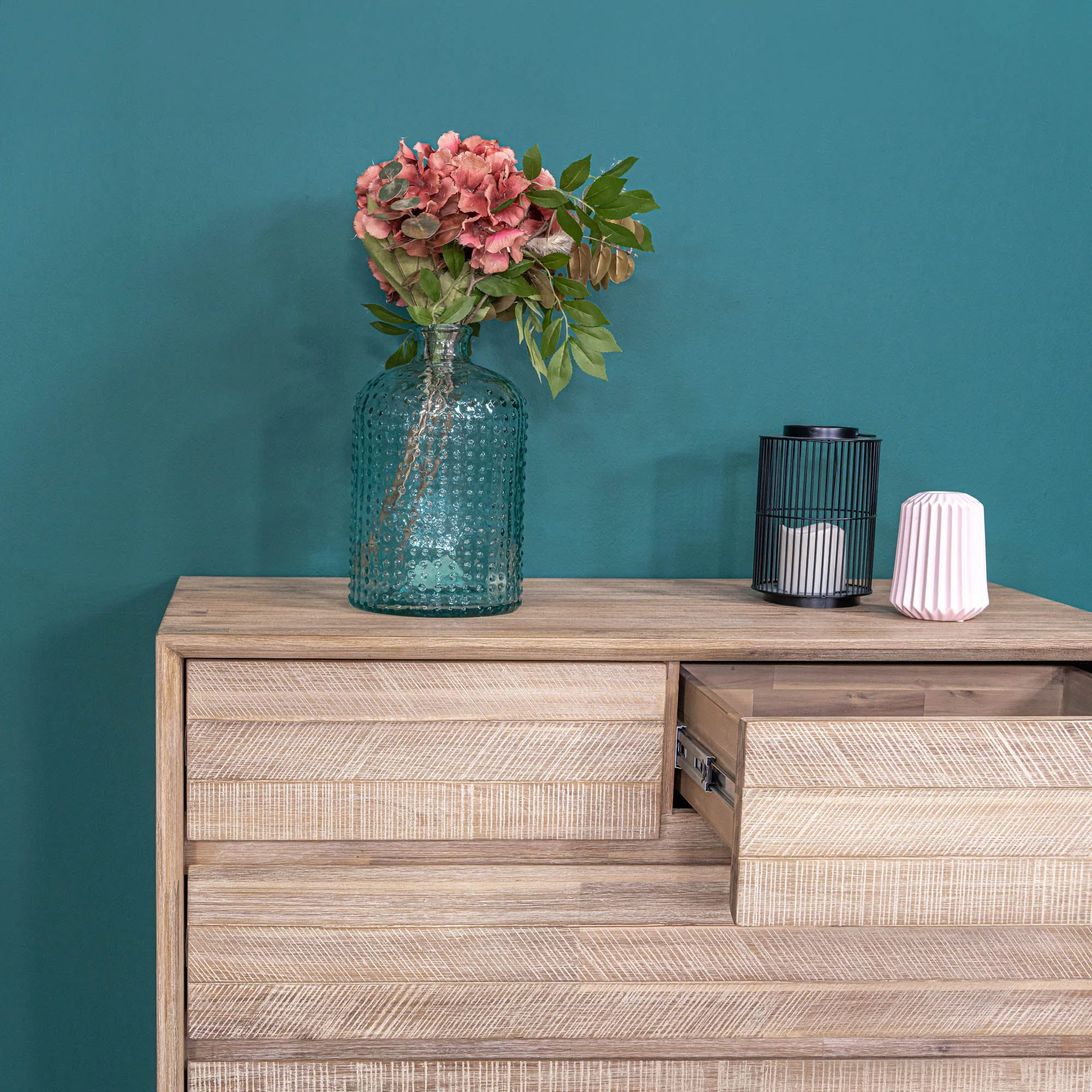 Gia 5 Drawer Chest - Light Driftwood - Image 17