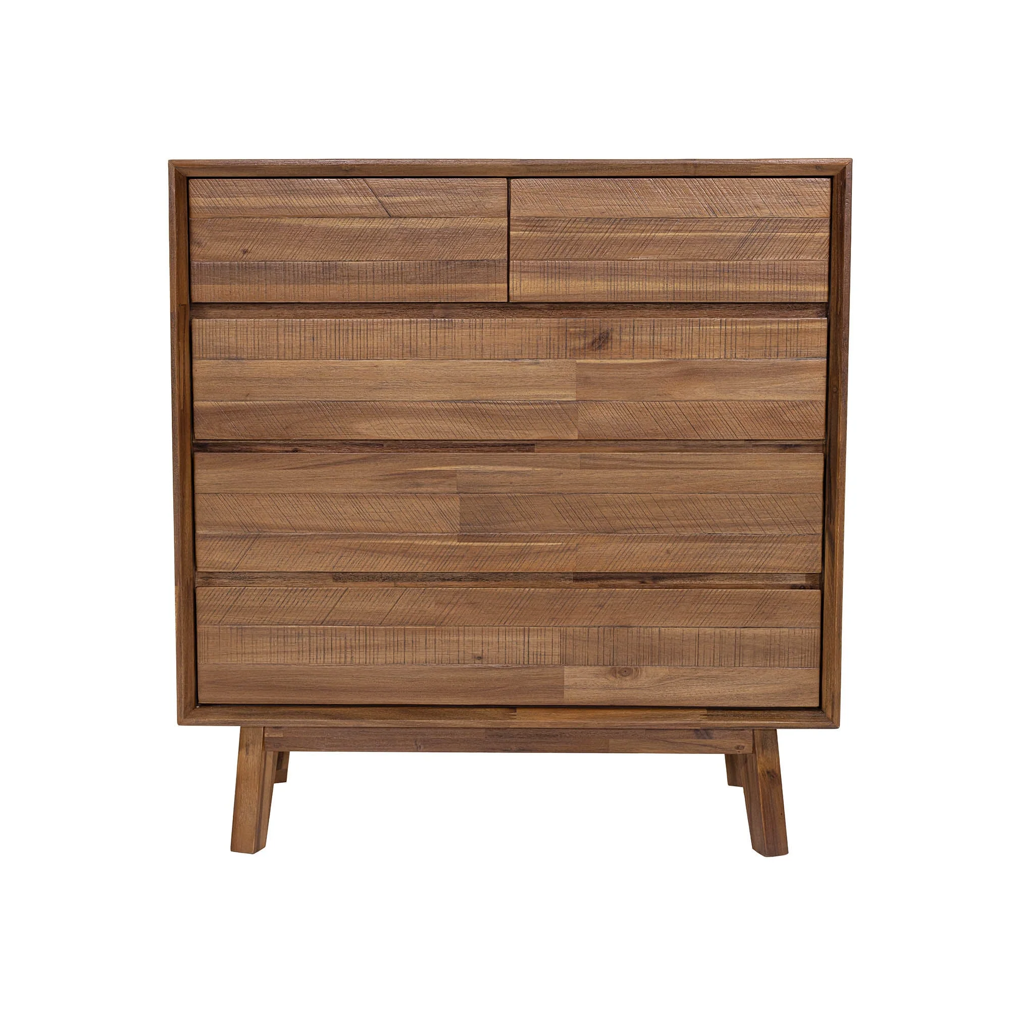 Gia 5 Drawer Chest - Warm Pecan - Image 4