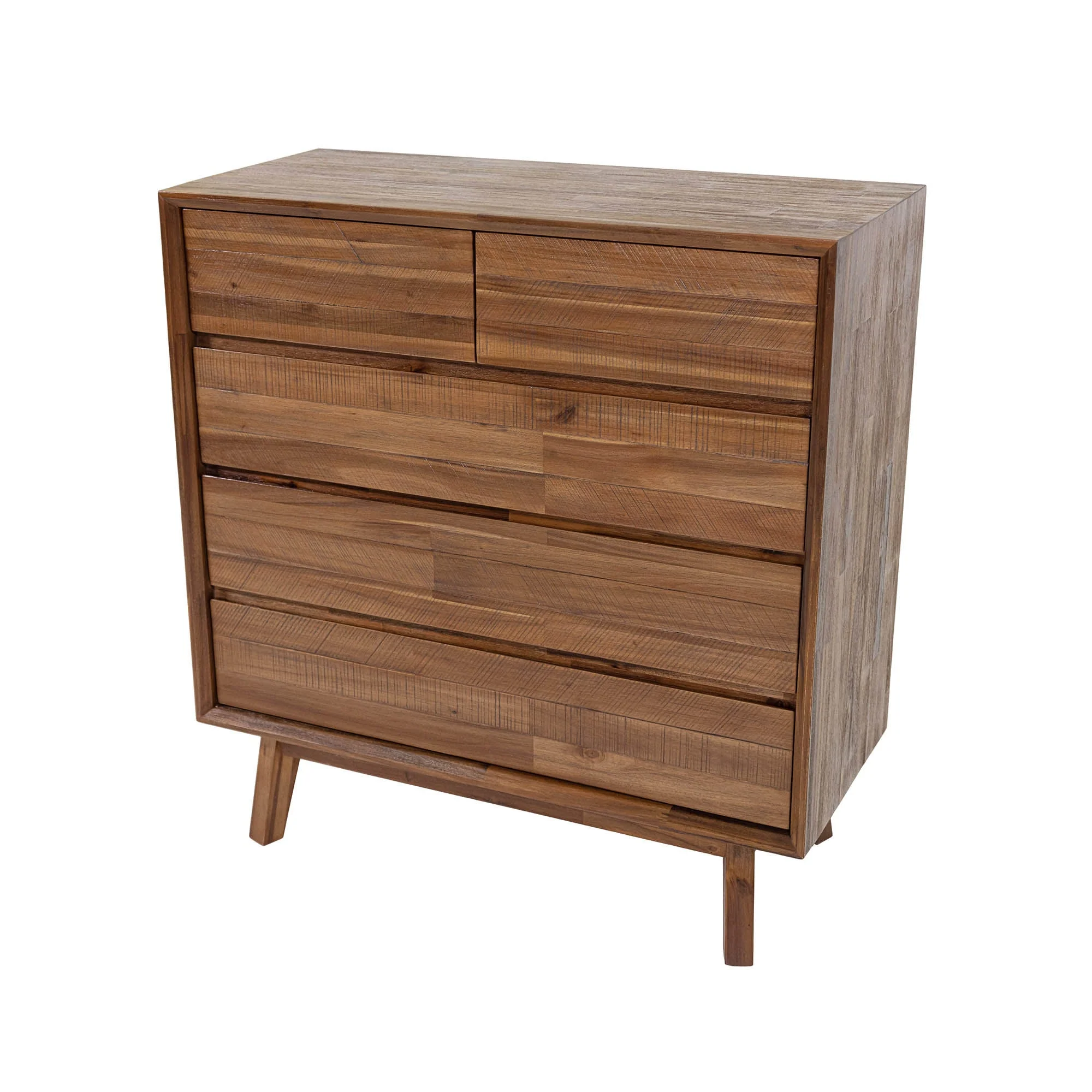 Gia 5 Drawer Chest - Warm Pecan - Image 8