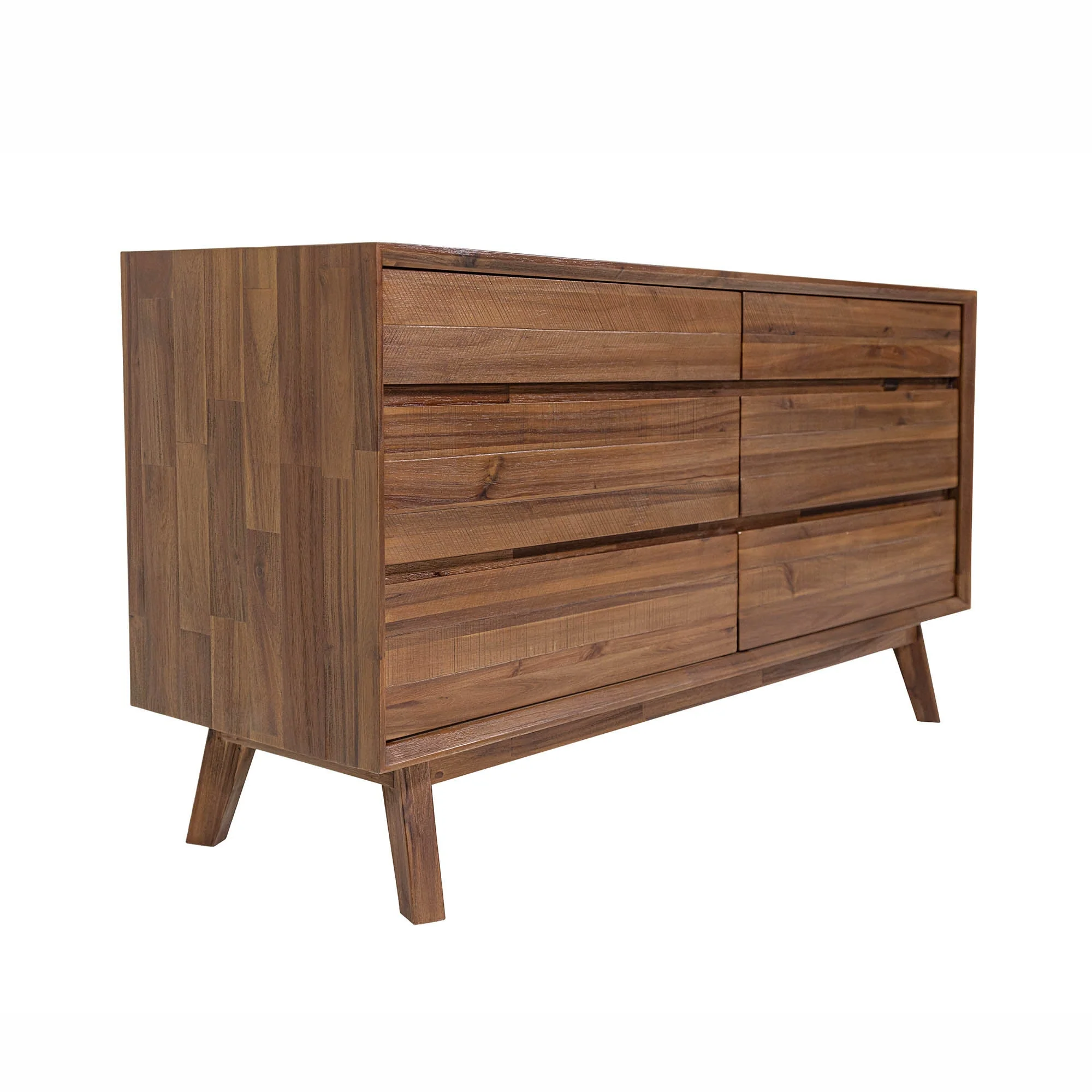 Gia 6 Drawer Dresser - Warm Pecan - Image 10