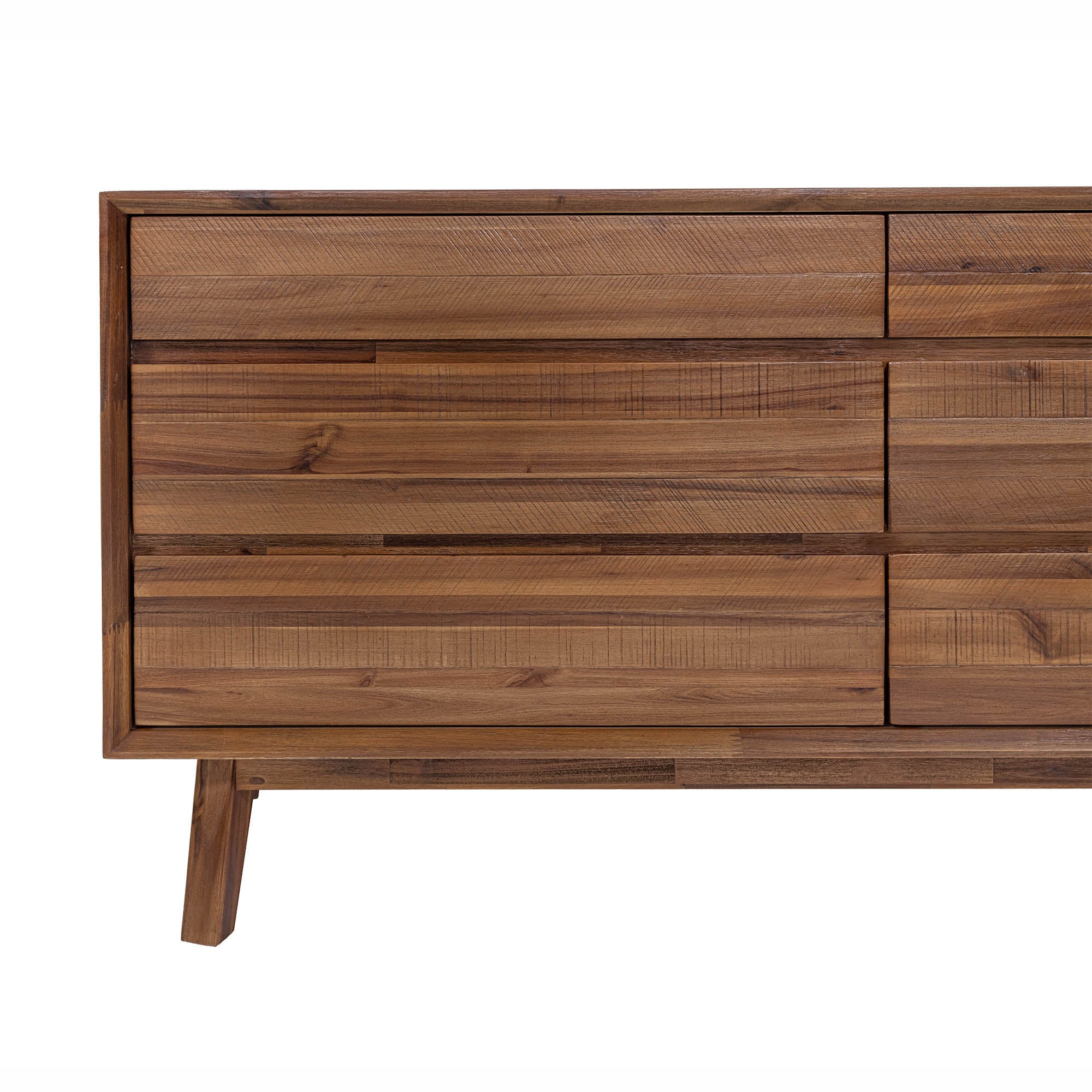 Gia 6 Drawer Dresser - Warm Pecan - Image 11