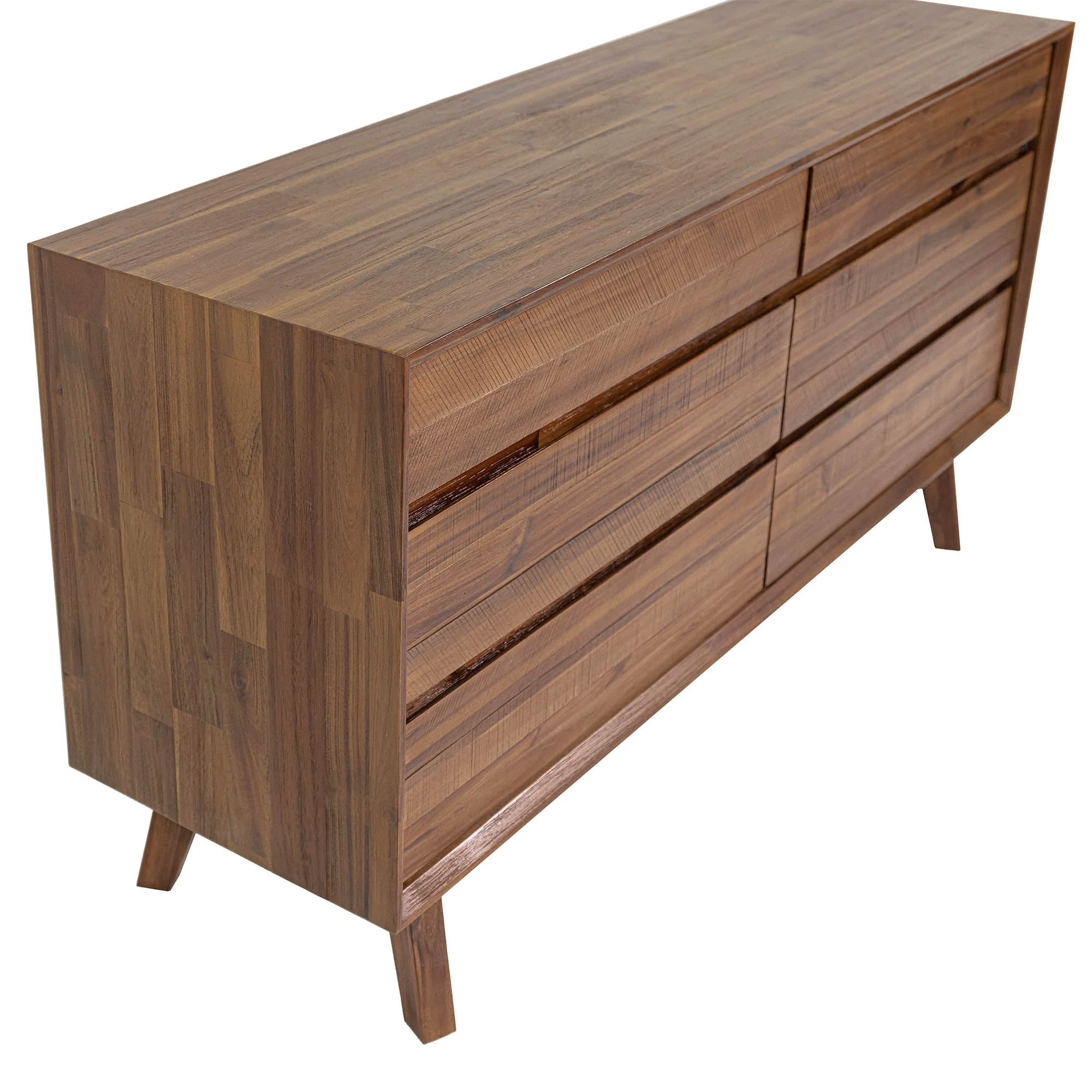Gia 6 Drawer Dresser - Warm Pecan - Image 8