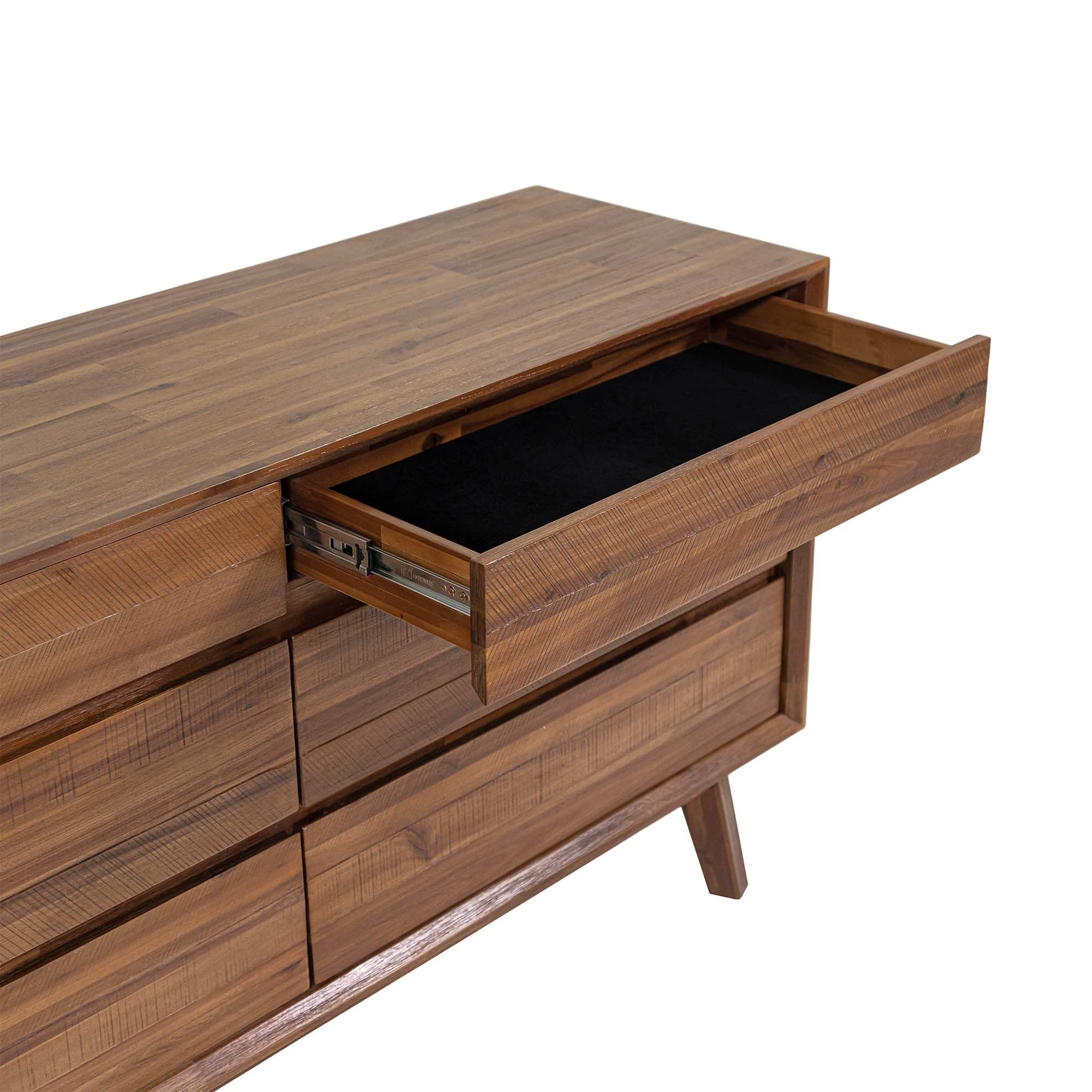 Gia 6 Drawer Dresser - Warm Pecan - Image 9
