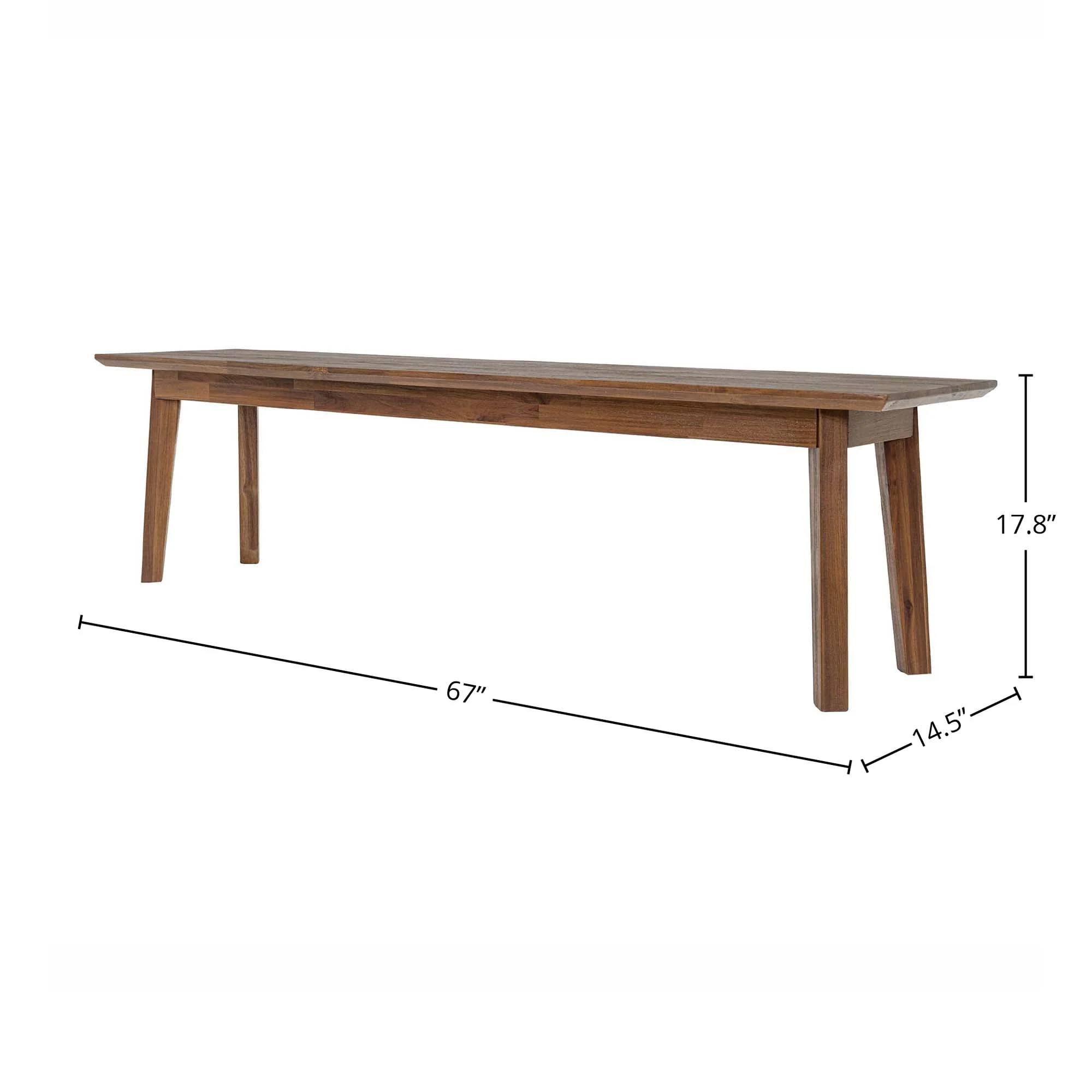 Gia Bench - Warm Pecan - Image 3