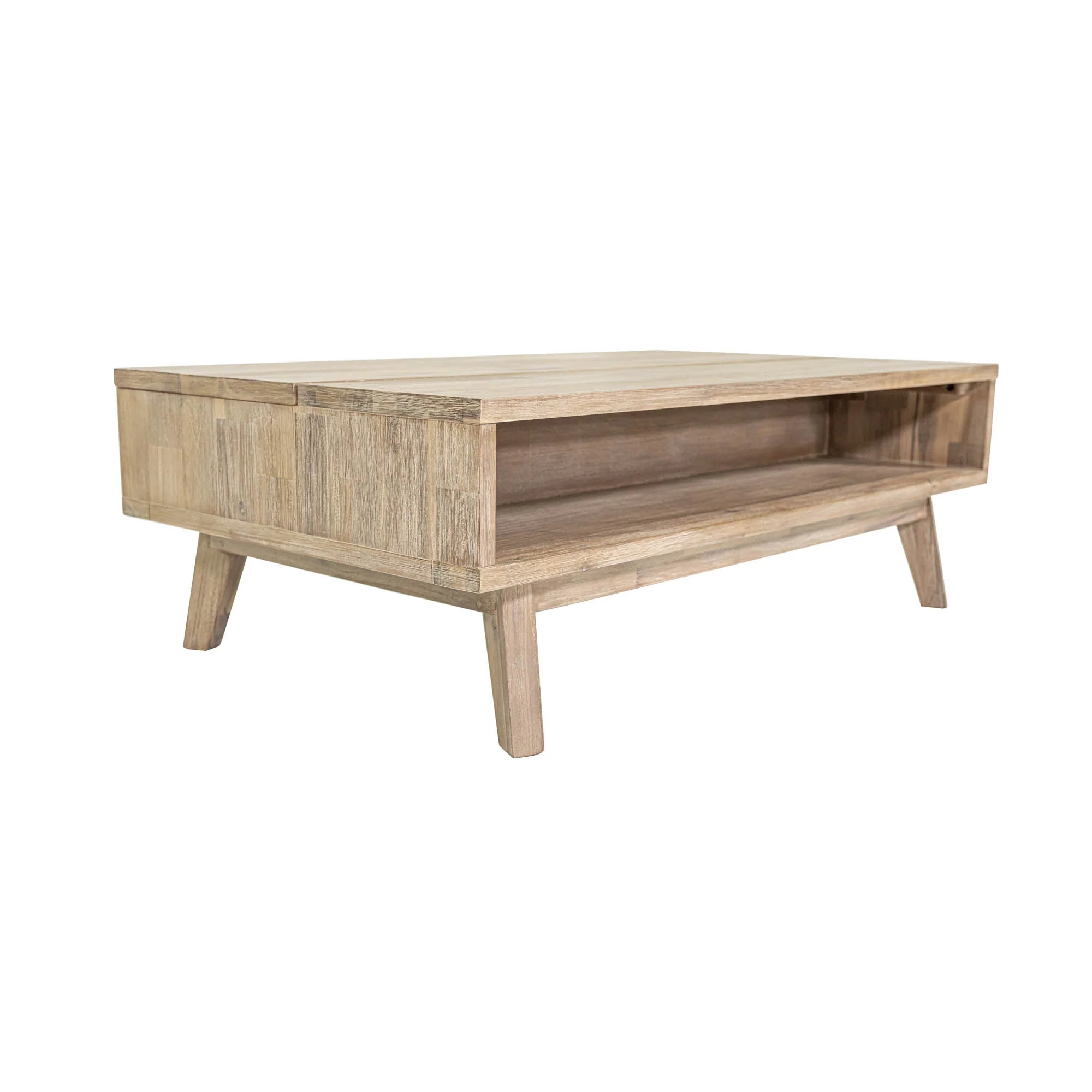 Gia Coffee Table w/ Lift Top - Light Driftwood - Image 15