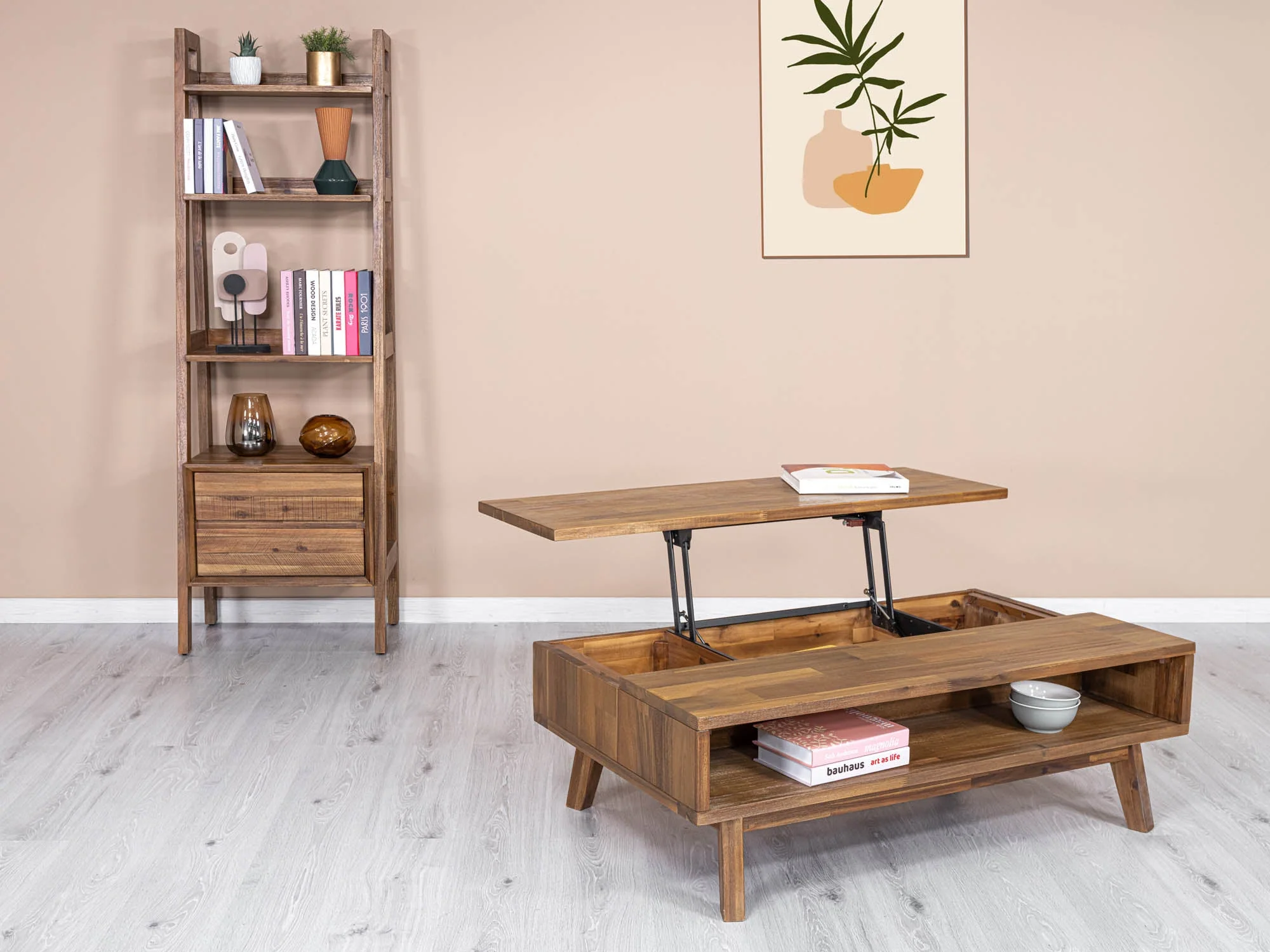 Gia Coffee Table w/ Lift Top - Warm Pecan - Image 22