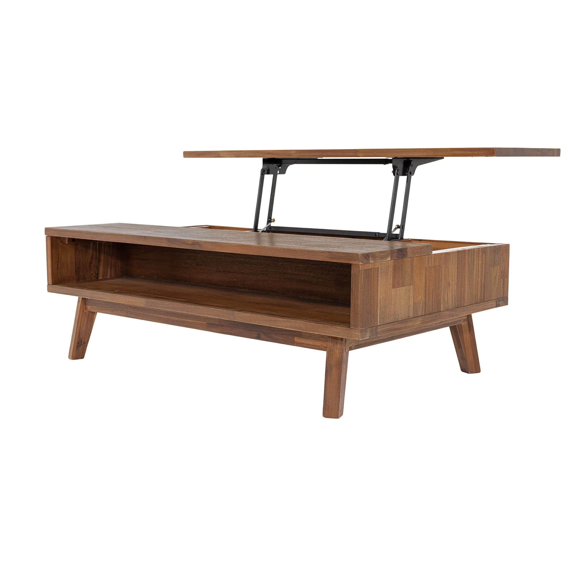 Gia Coffee Table w/ Lift Top - Warm Pecan - Image 6