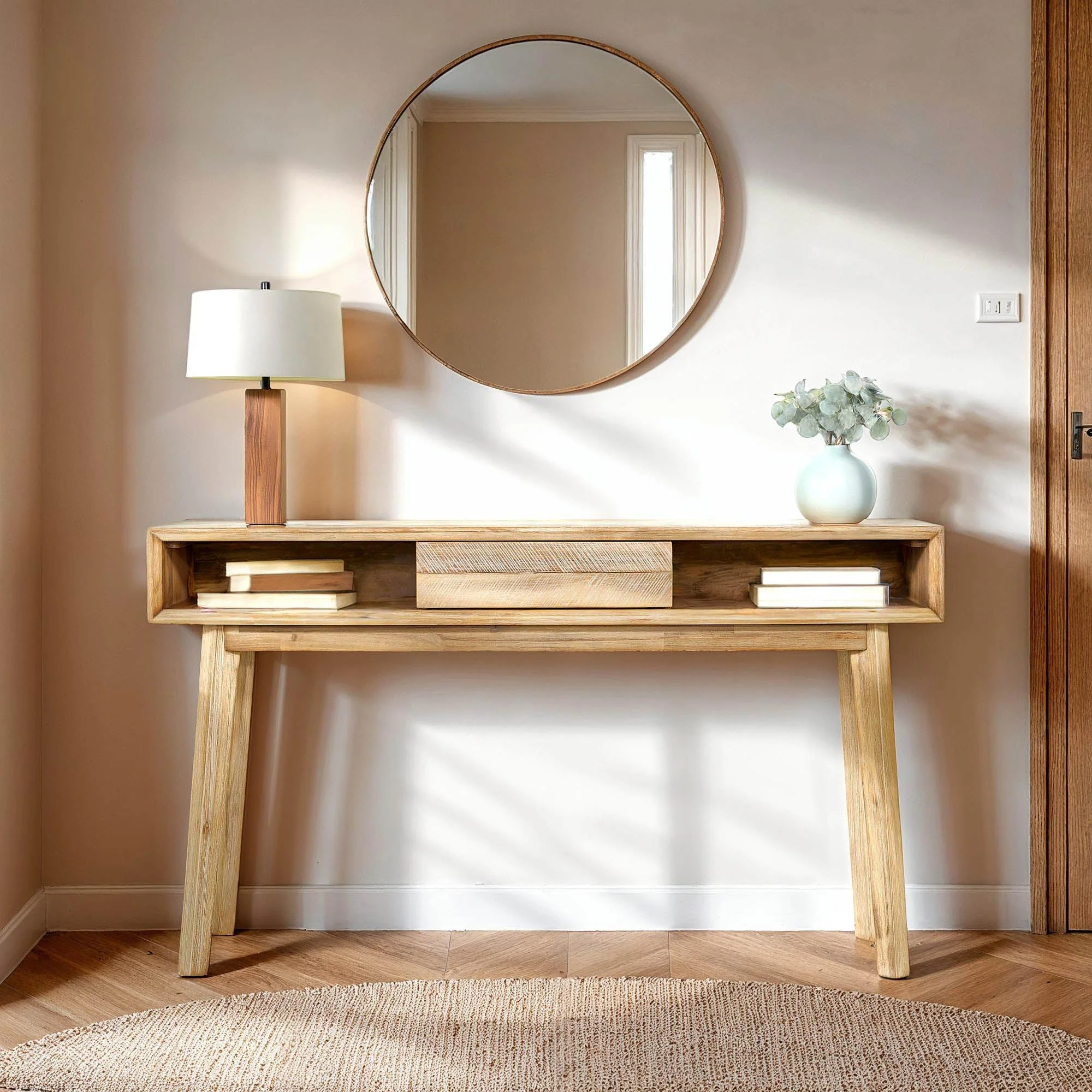 Gia Console Table - Light Driftwood - Image 2