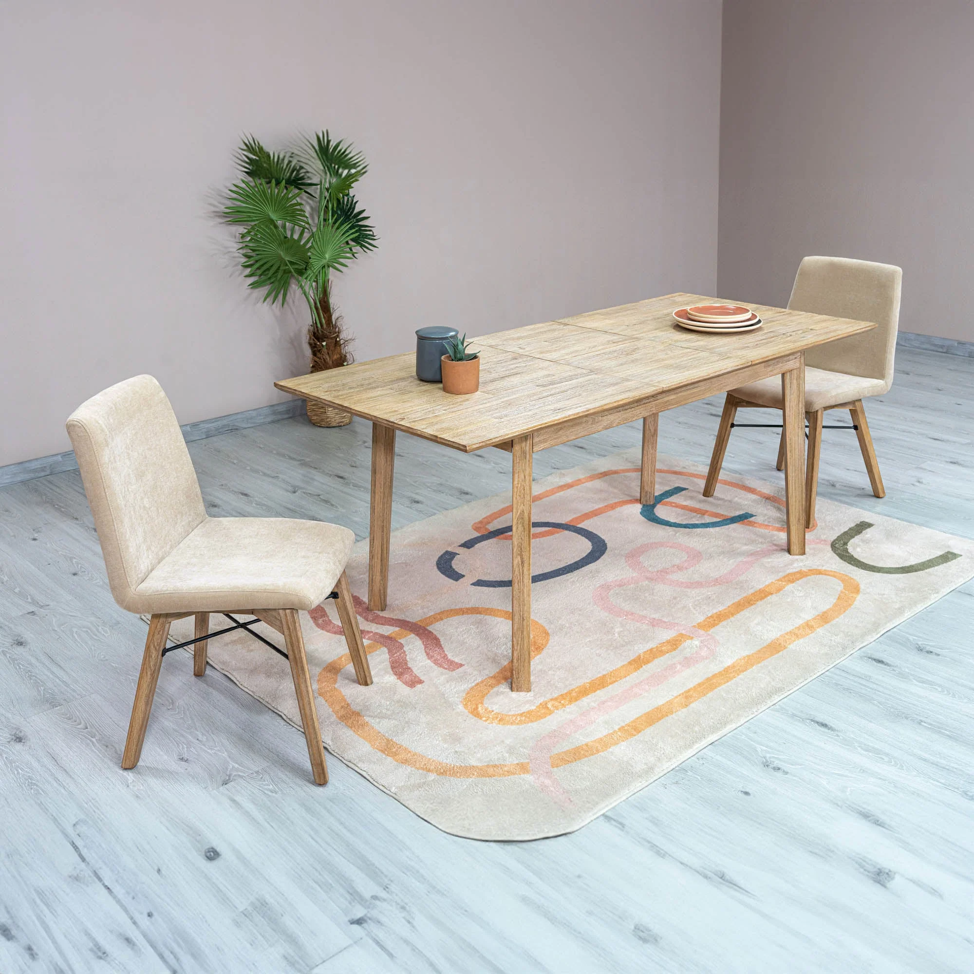 Gia Dining Chair - Light Driftwood - Sand - Image 12