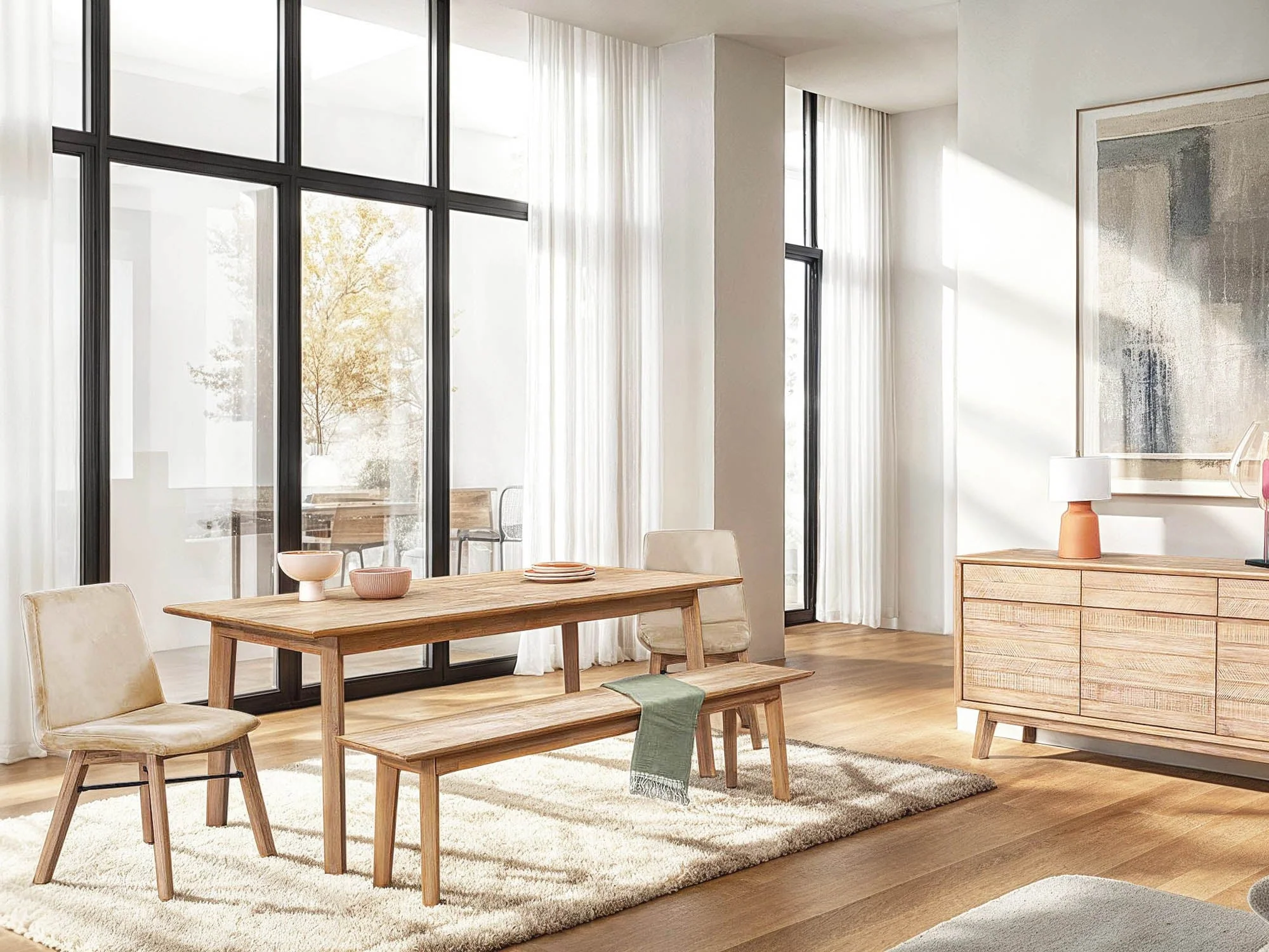 Gia Dining Chair - Light Driftwood - Sand - Image 9
