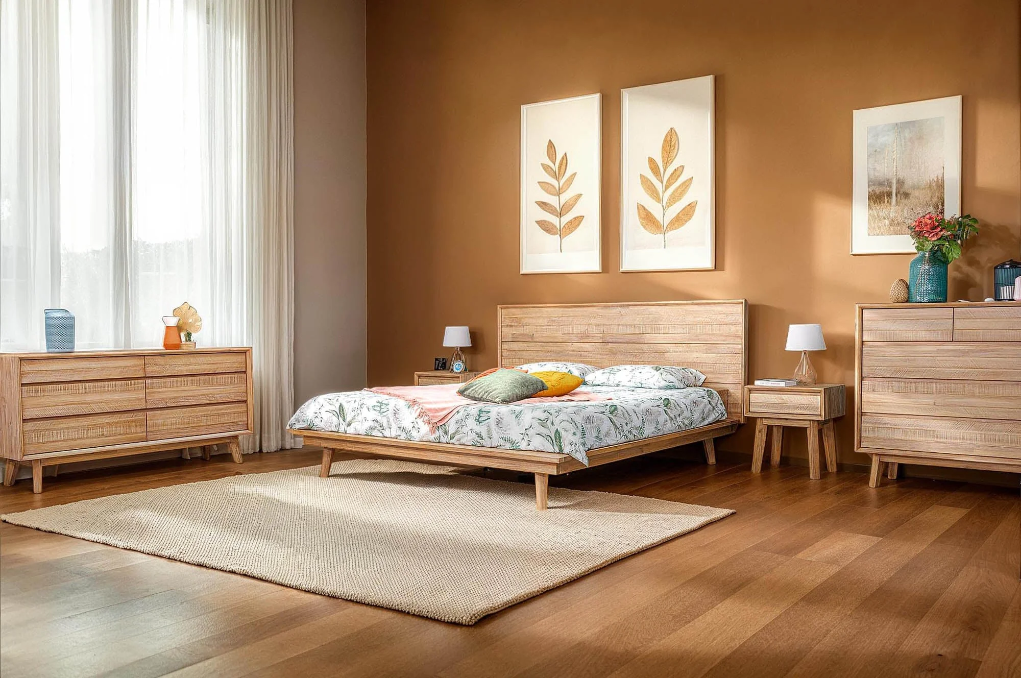 Gia King Bed - Light Driftwood - Image 14