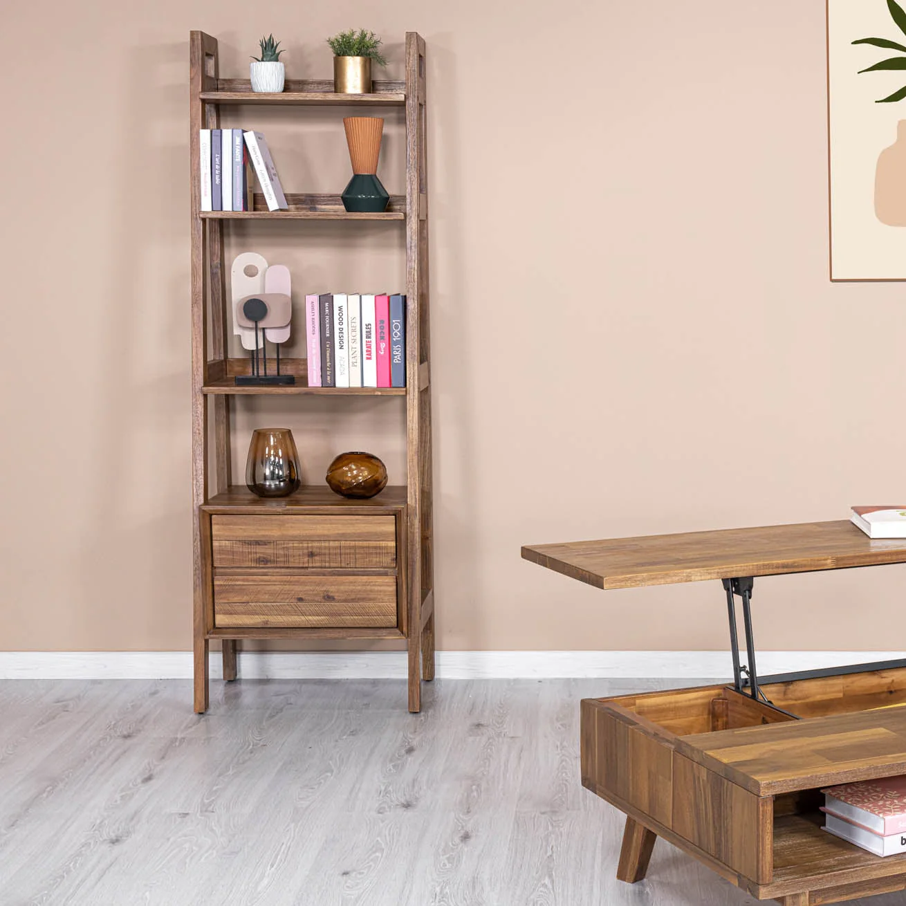 Gia Modular Bookcase - Warm Pecan - Image 13