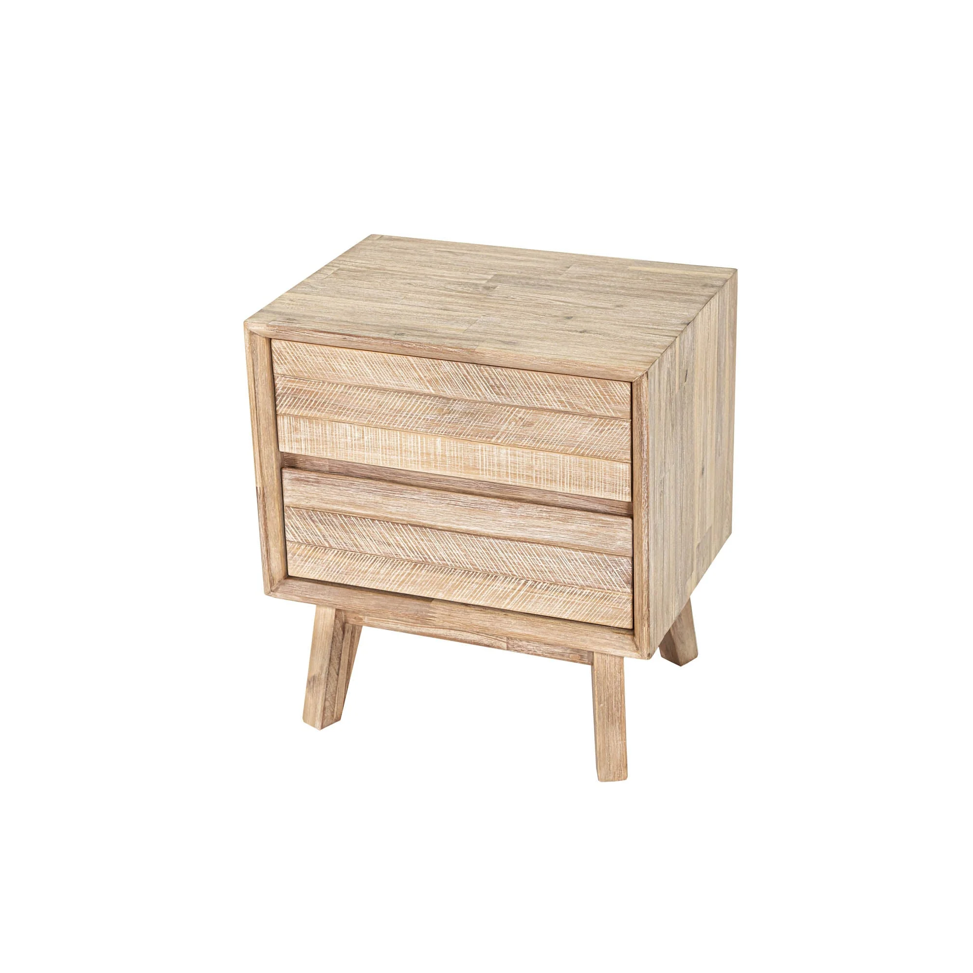 Gia 2 Drawer Nightstand - Light Driftwood - Image 15
