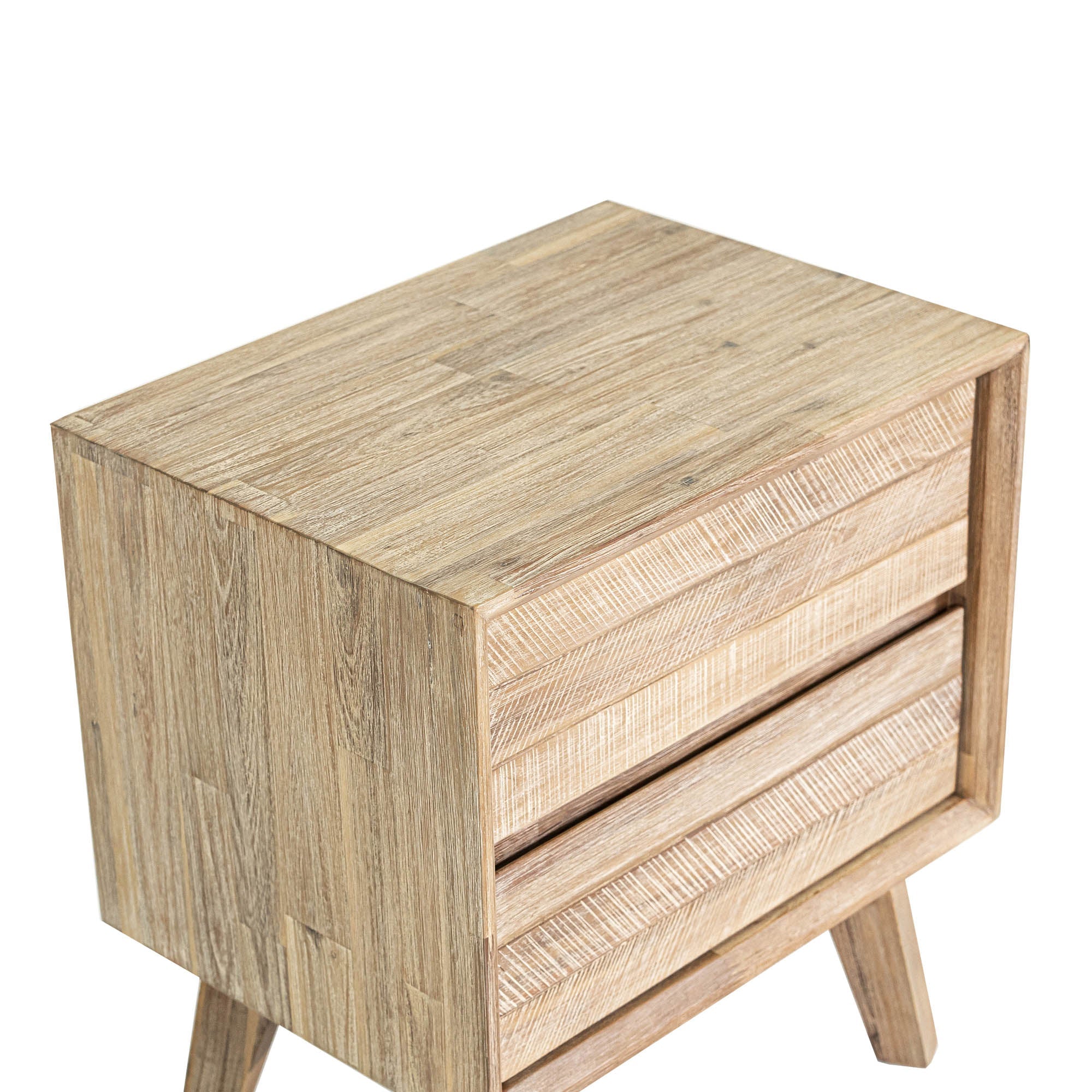 Gia 2 Drawer Nightstand - Light Driftwood - Image 16