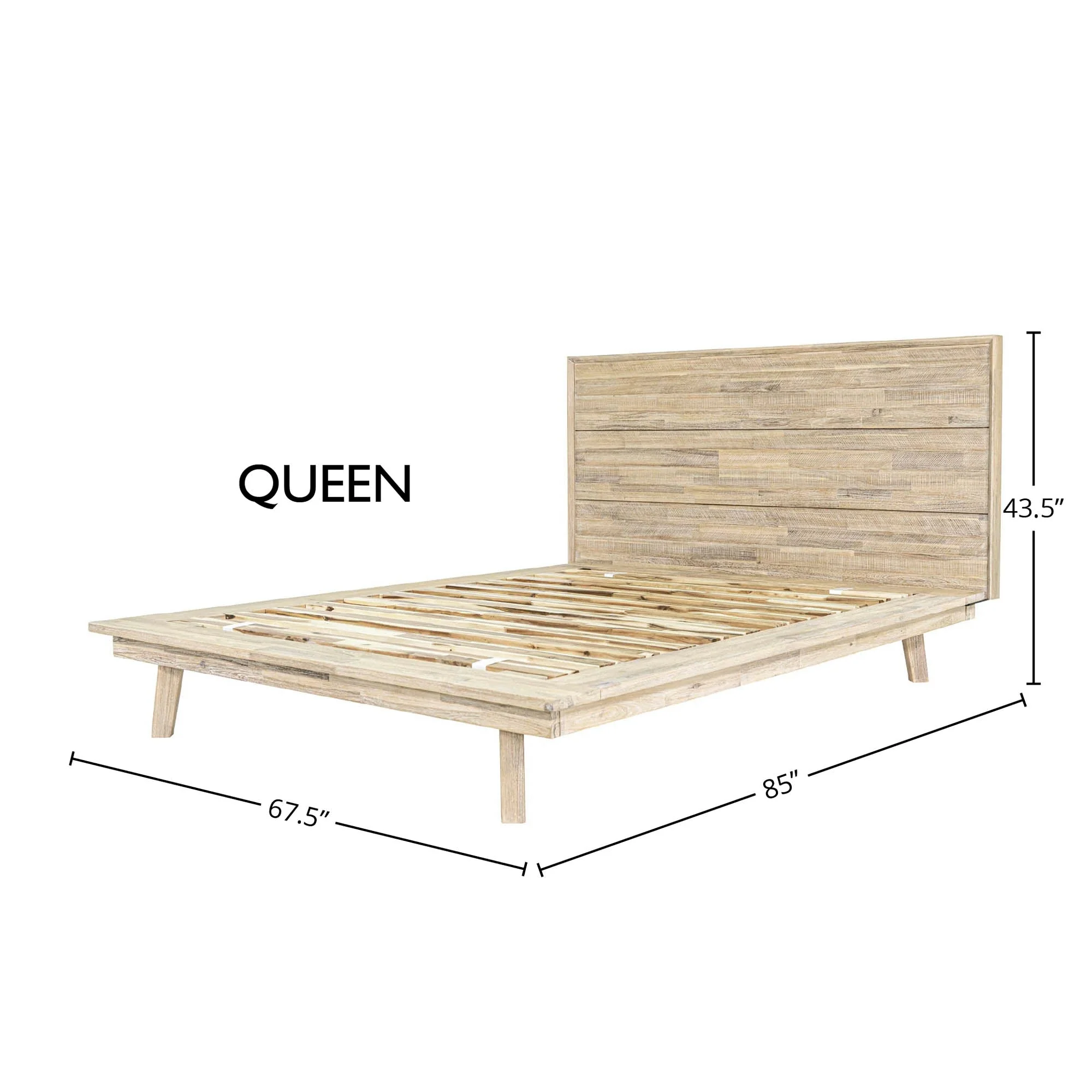 Gia Queen Bed - Light Driftwood - Image 3