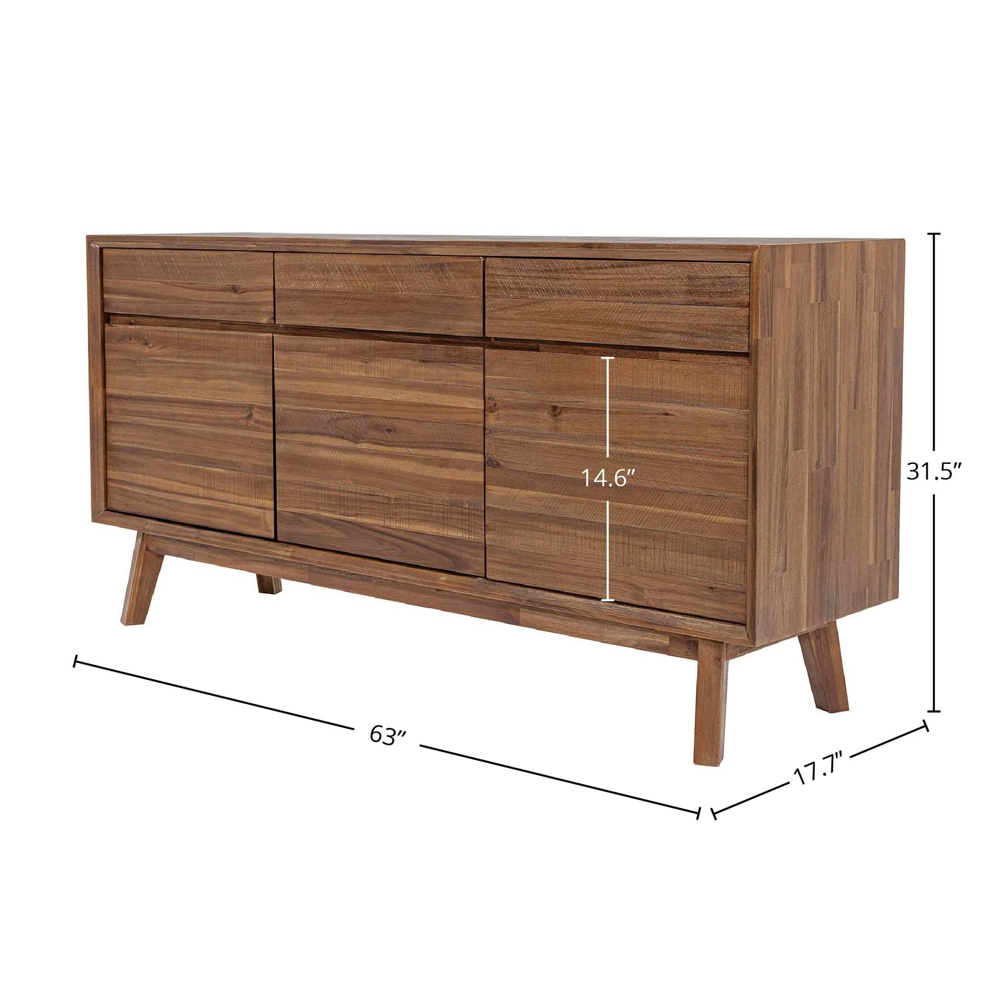 Gia Sideboard - Warm Pecan - Image 3