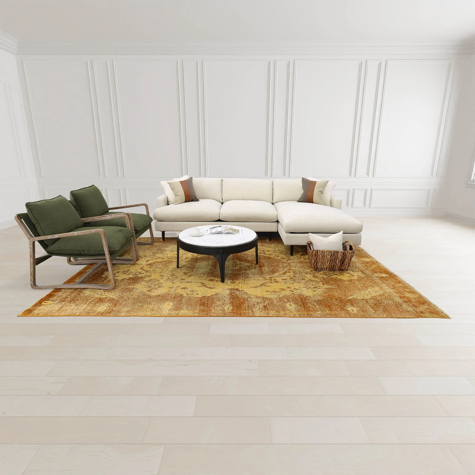 Huntington Club Chair - Moss Boucle - Image 4