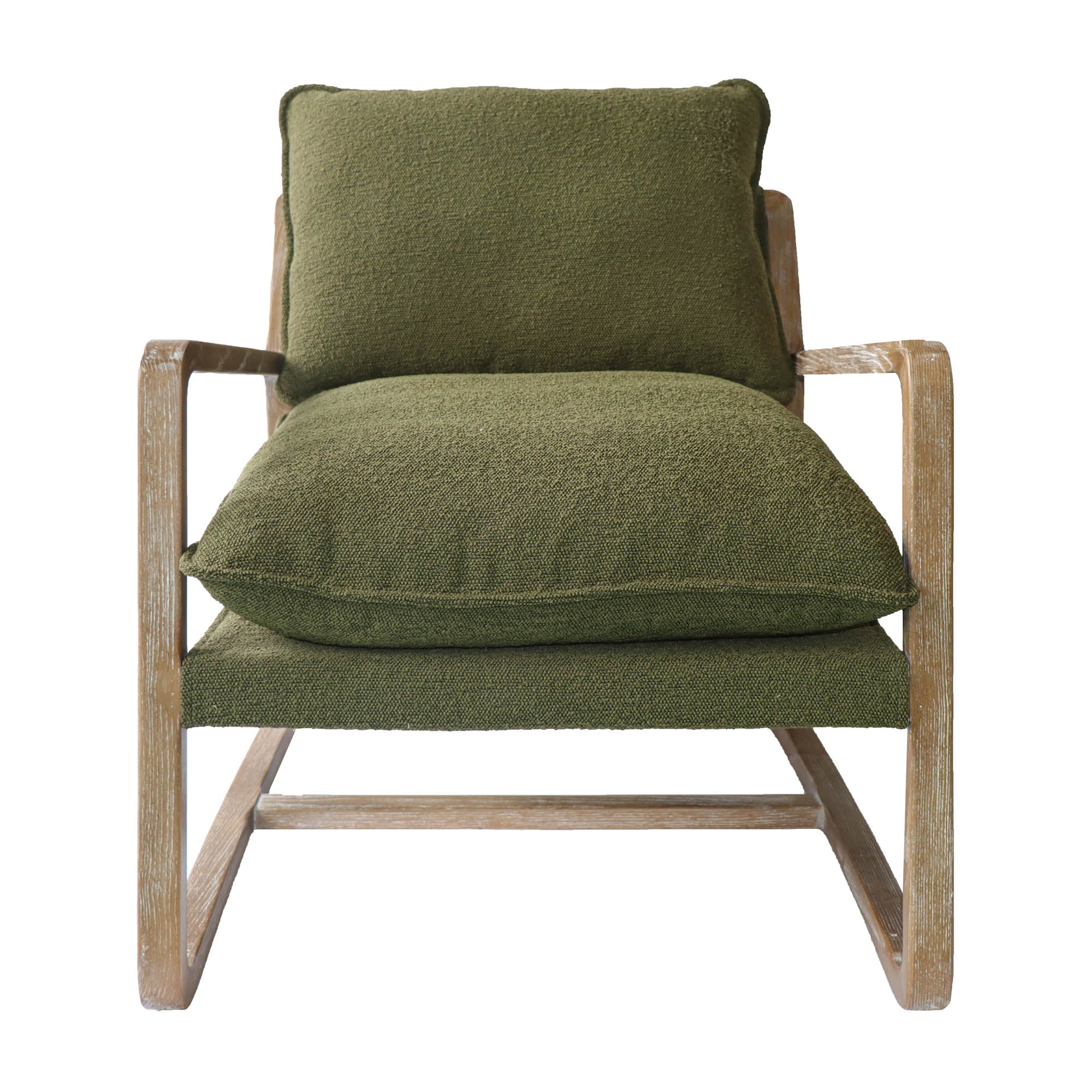 Huntington Club Chair - Moss Boucle - Image 8