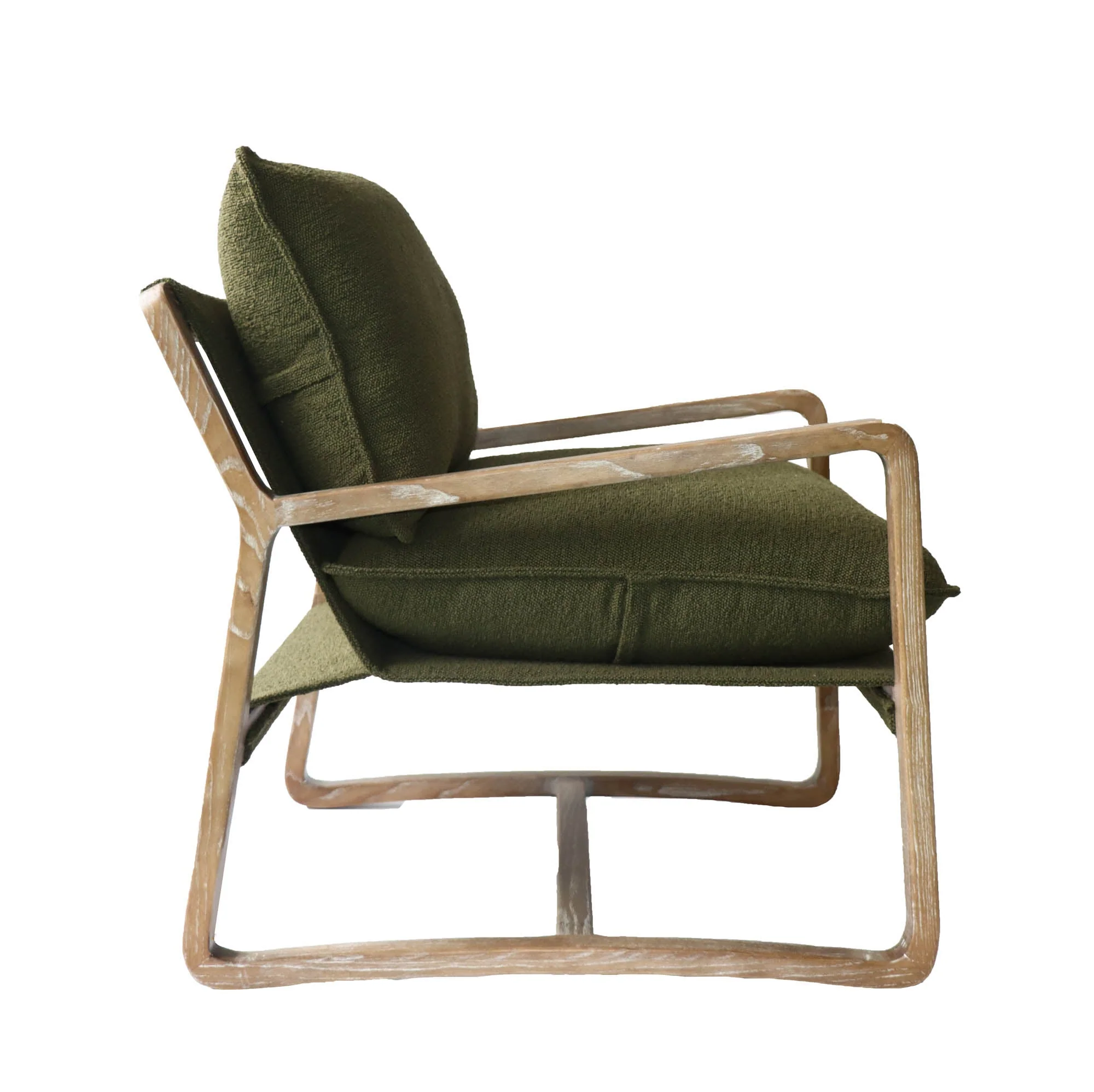 Huntington Club Chair - Moss Boucle - Image 9
