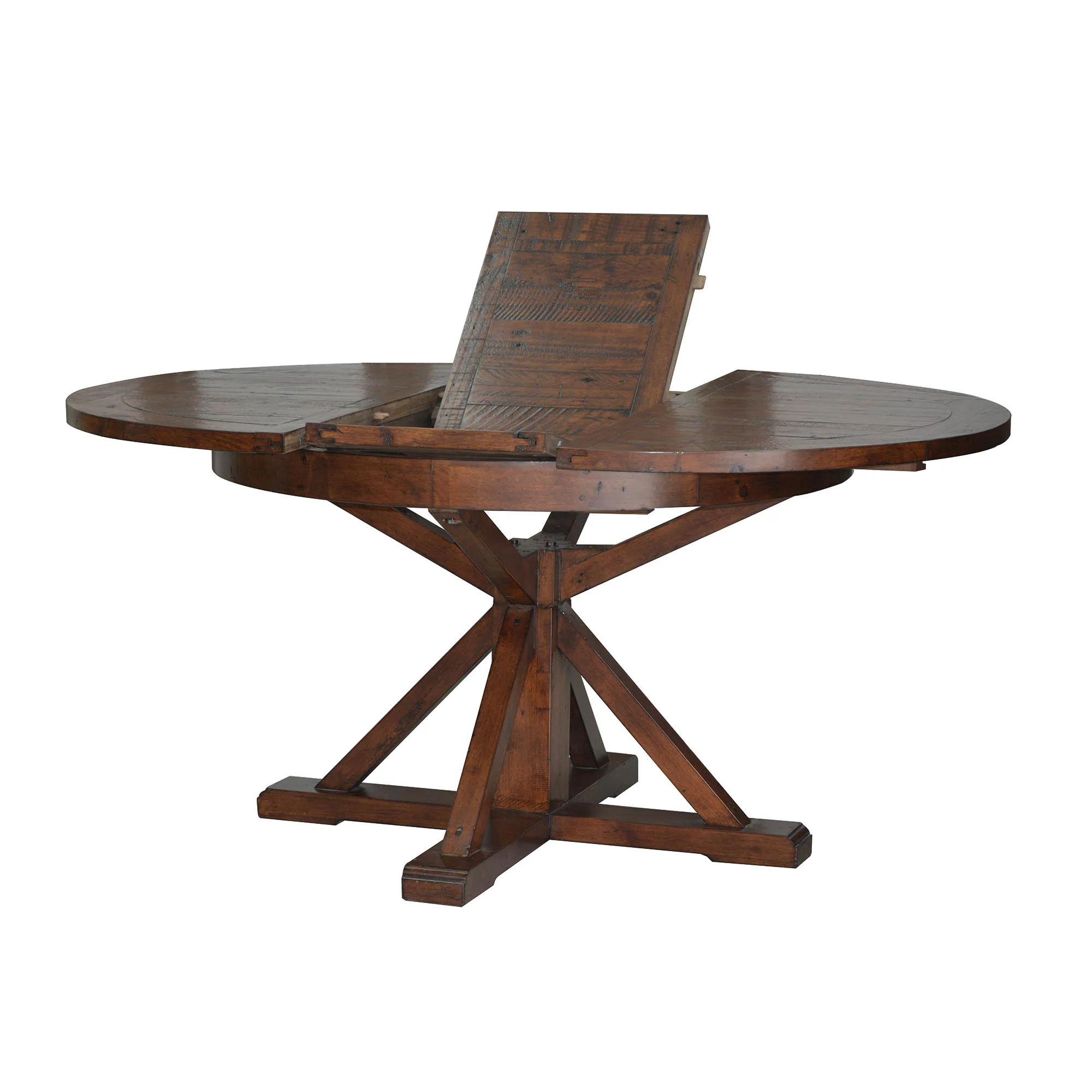 Irish Coast Round 47/63" Extension Dining Table - African Dusk - Image 4