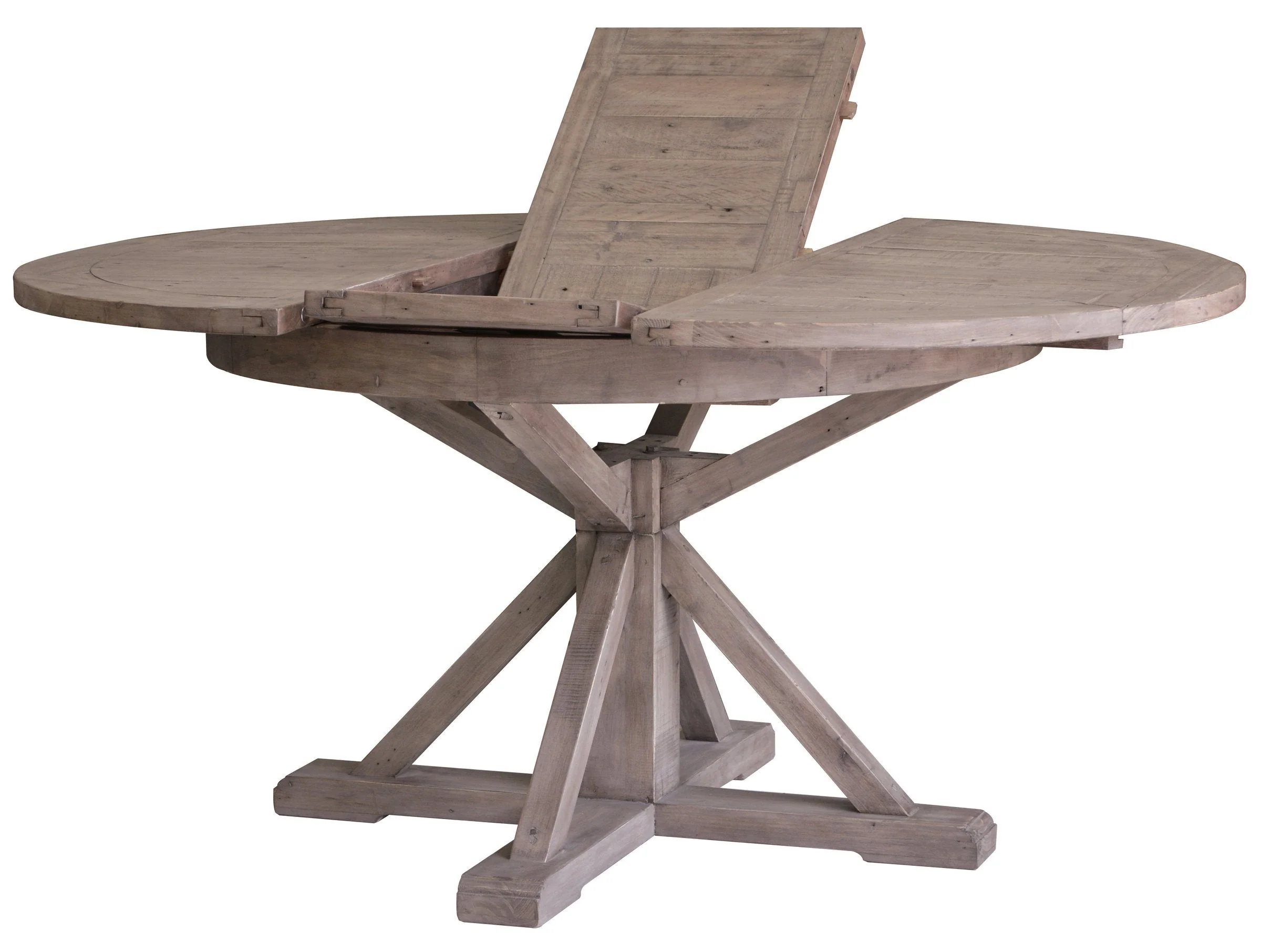 Irish Coast Round 47/63" Extension Dining Table - Rustic Sundried - Image 4