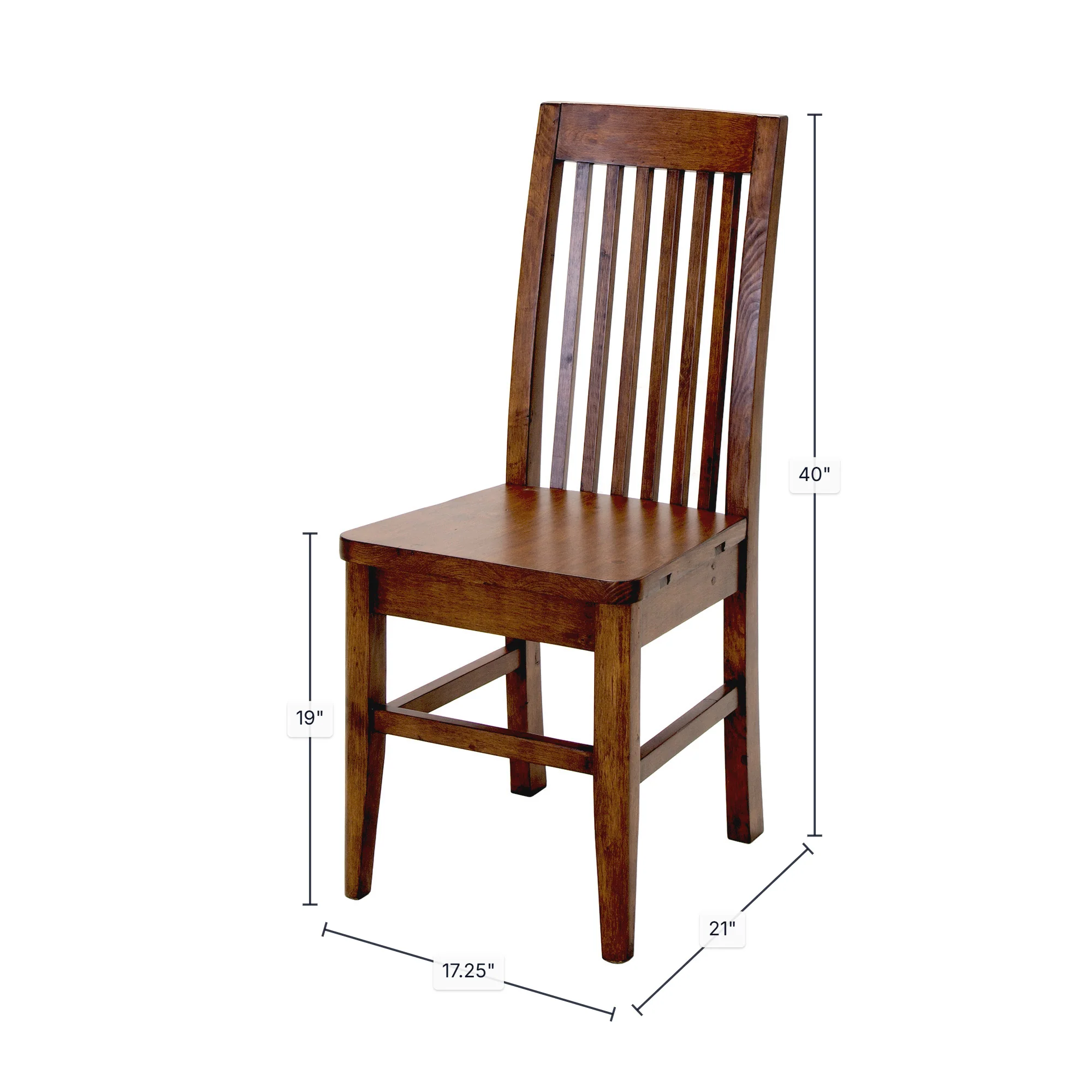 Irish Coast Slat Back Chair - African Dusk - Image 3