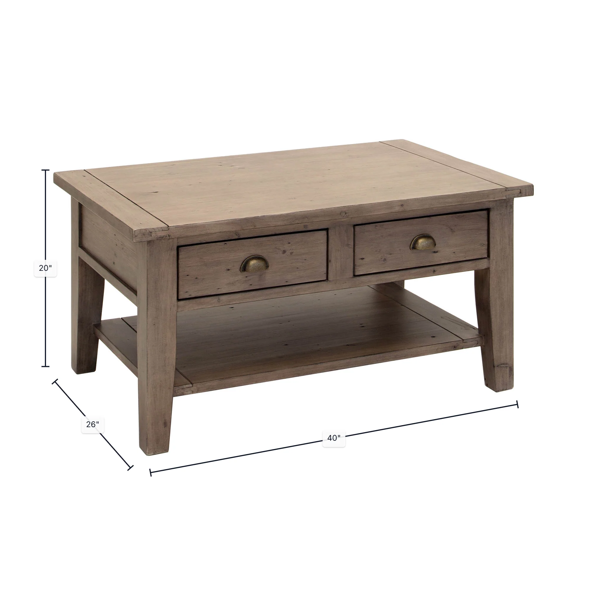 Irish Coast Small Coffee Table - Sundried - Image 3