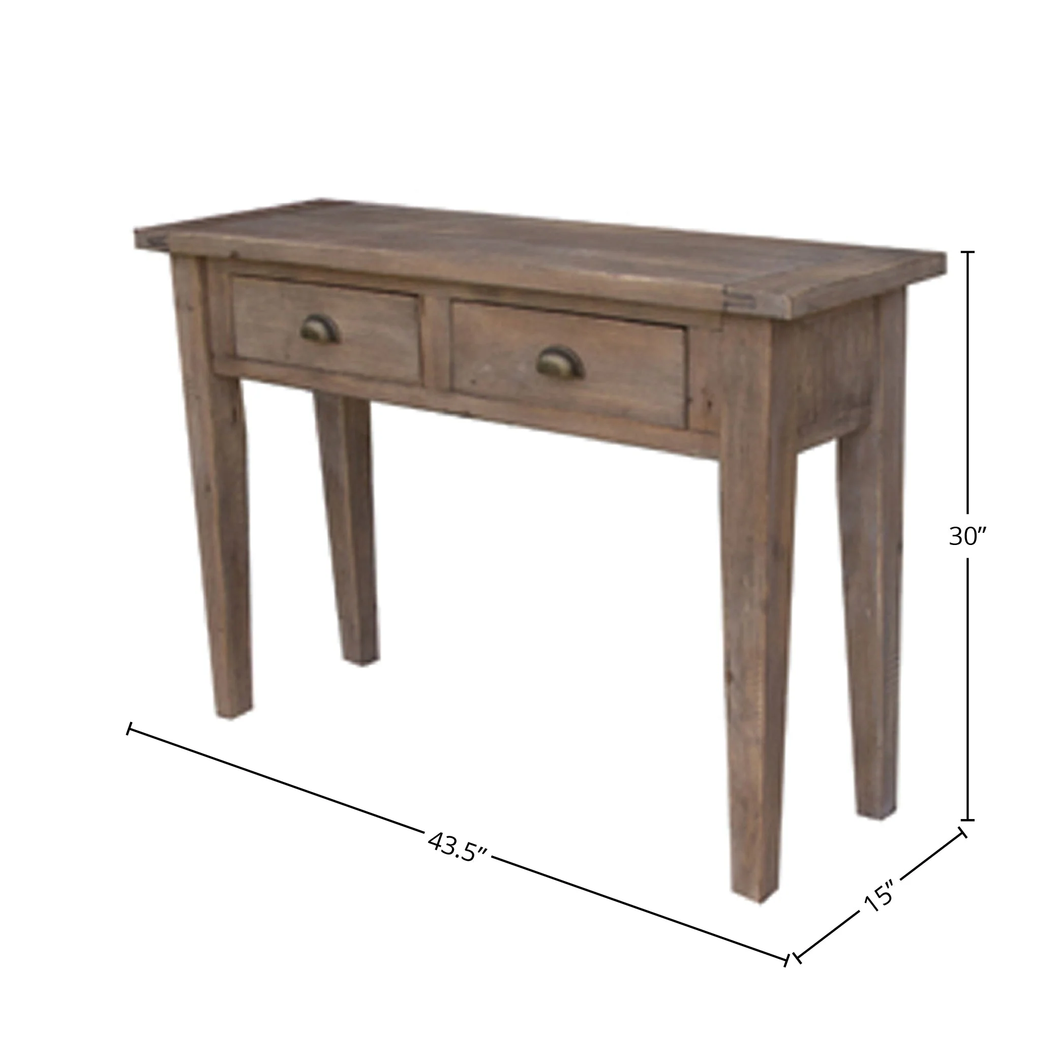 Irish Coast Small Console Table - Sundried - Image 6