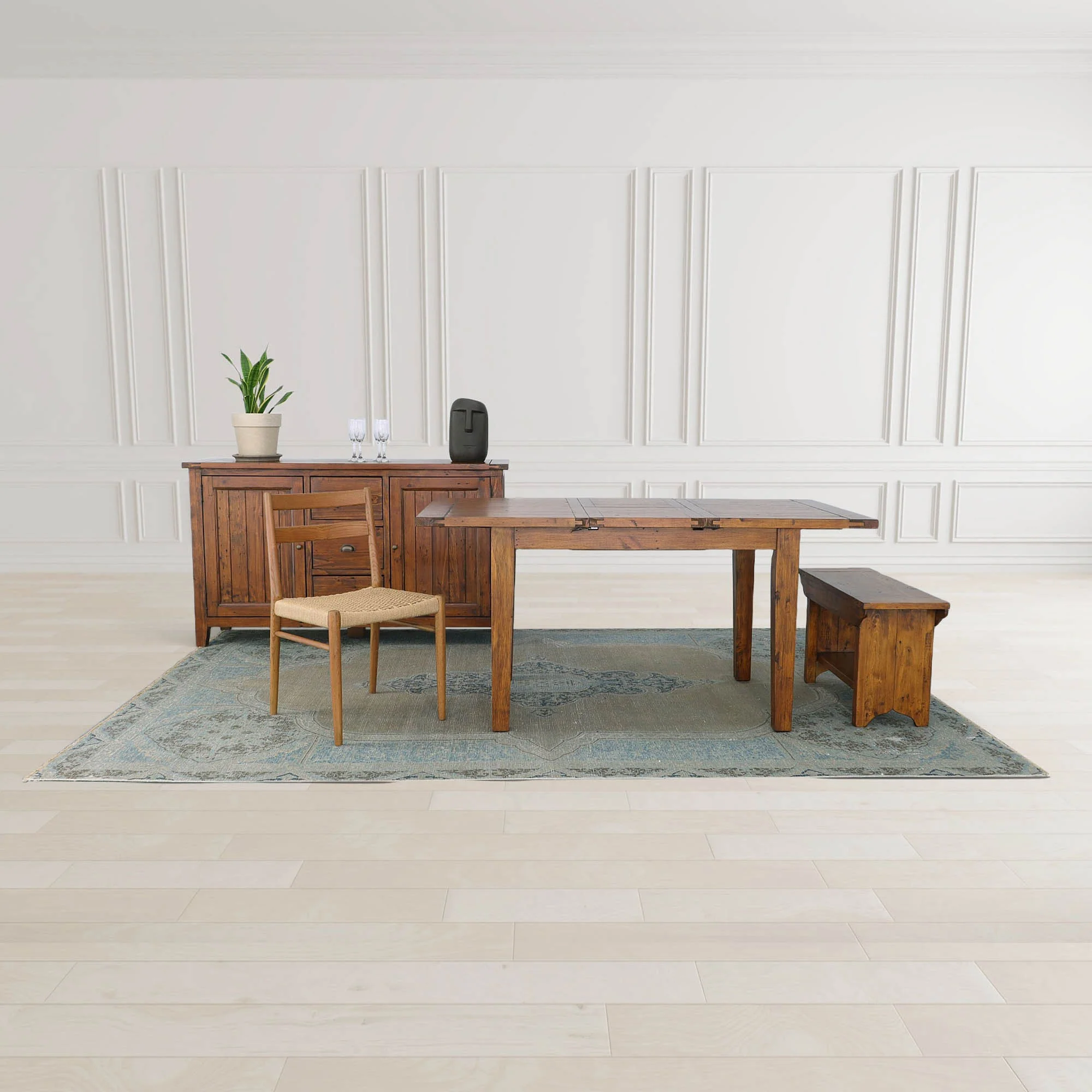Irish Coast Small Extension Dining Table (47"/62") - African Dusk - Image 12