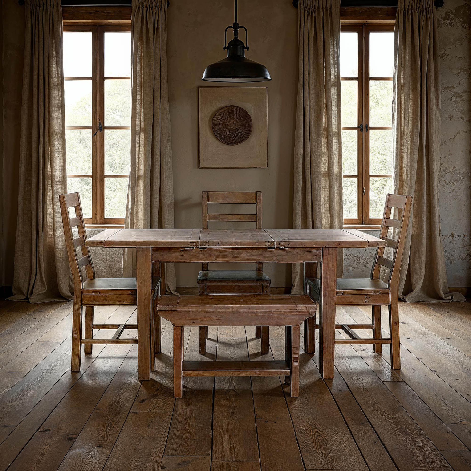 Irish Coast Small Extension Dining Table (47"/62") - Sundried - Image 12