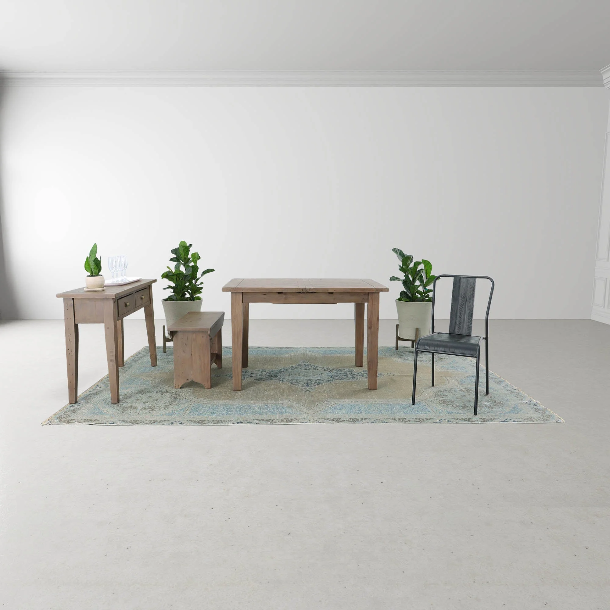 Irish Coast Small Extension Dining Table (47"/62") - Sundried - Image 13