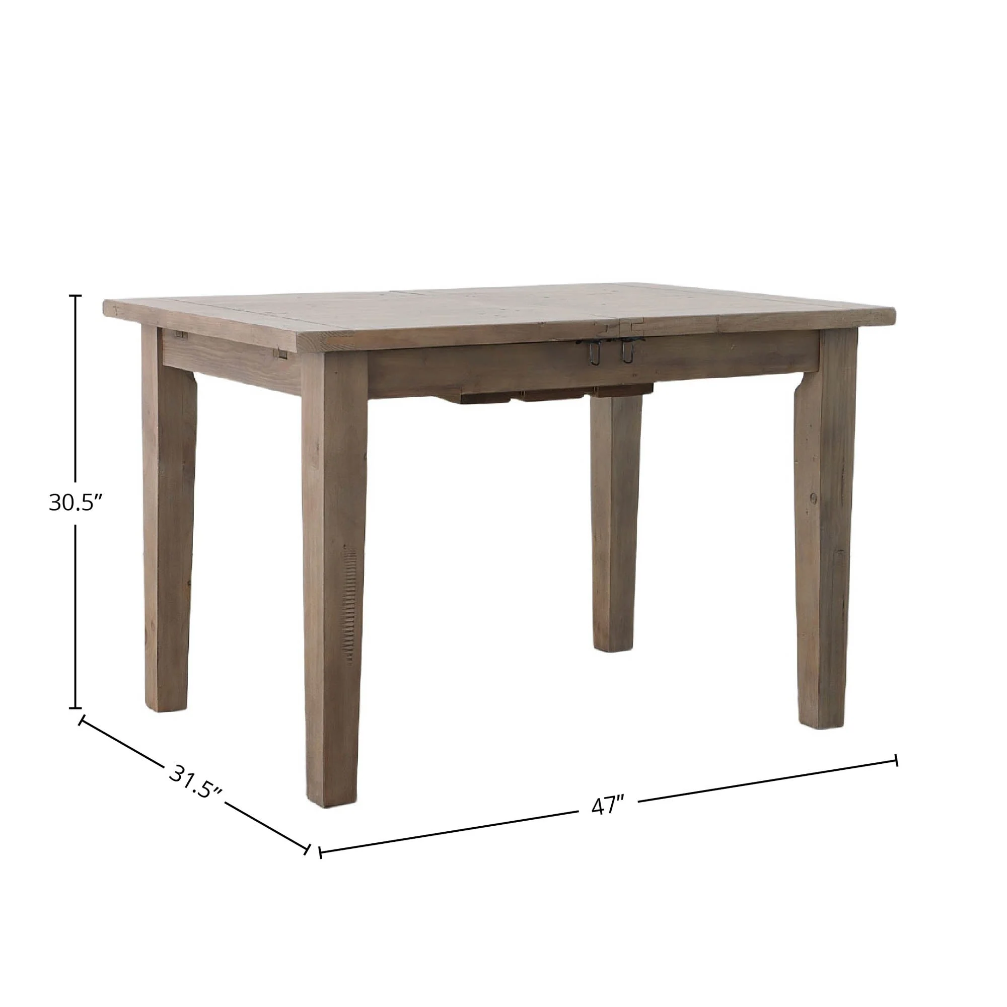 Irish Coast Small Extension Dining Table (47"/62") - Sundried - Image 3