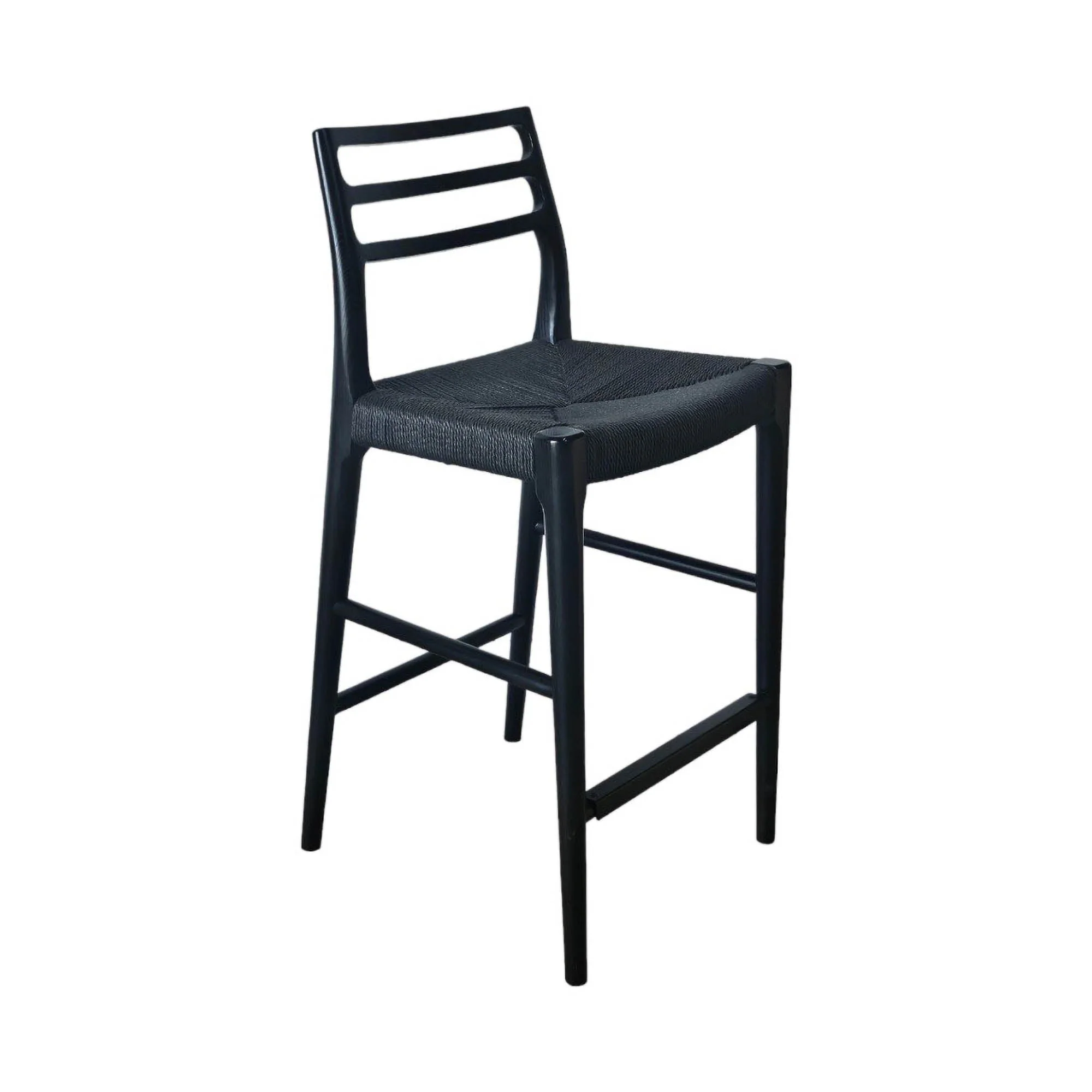 Java Narrow Counter Stool w/ 26" Seat Height - Black - Image 4