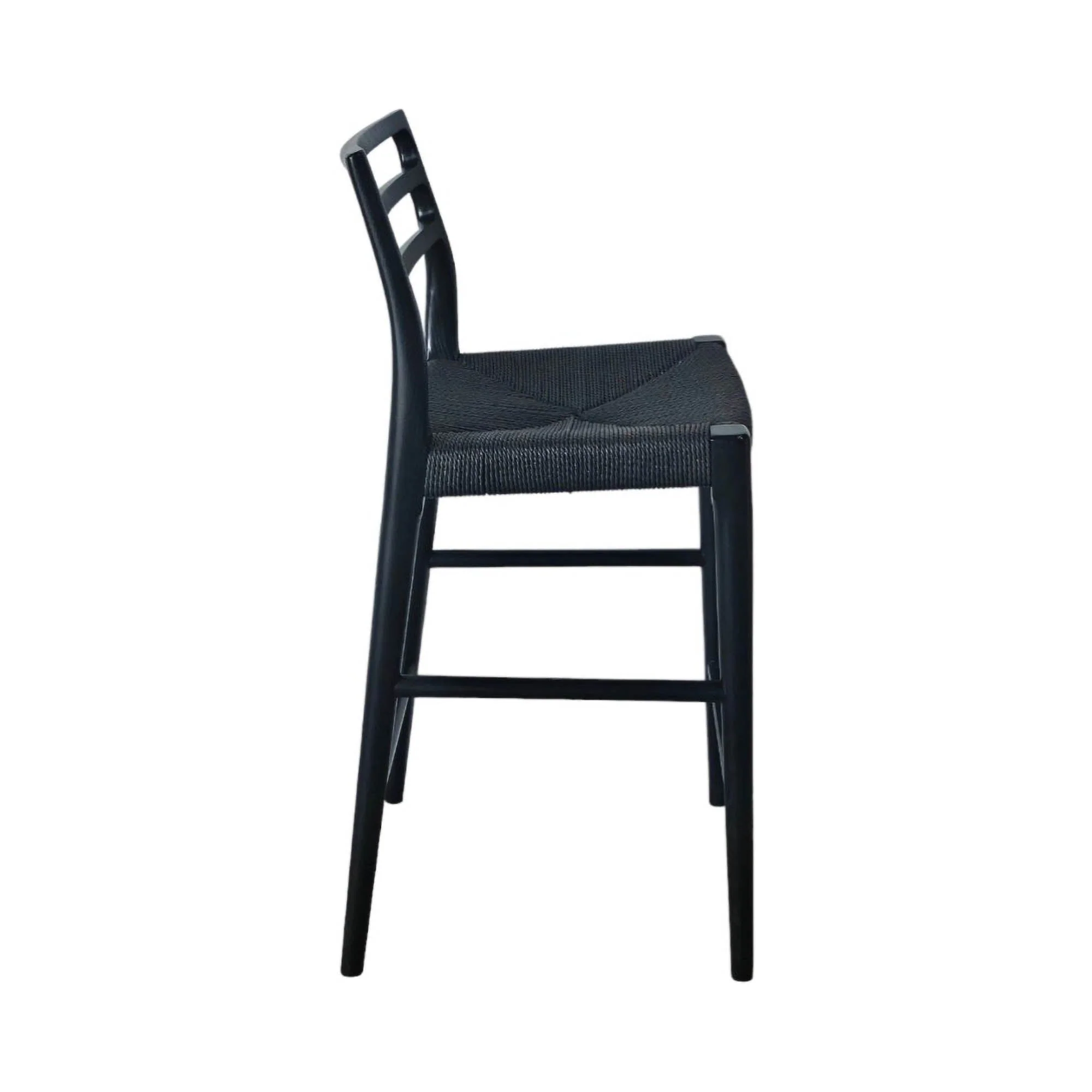 Java Narrow Counter Stool w/ 26" Seat Height - Black - Image 5
