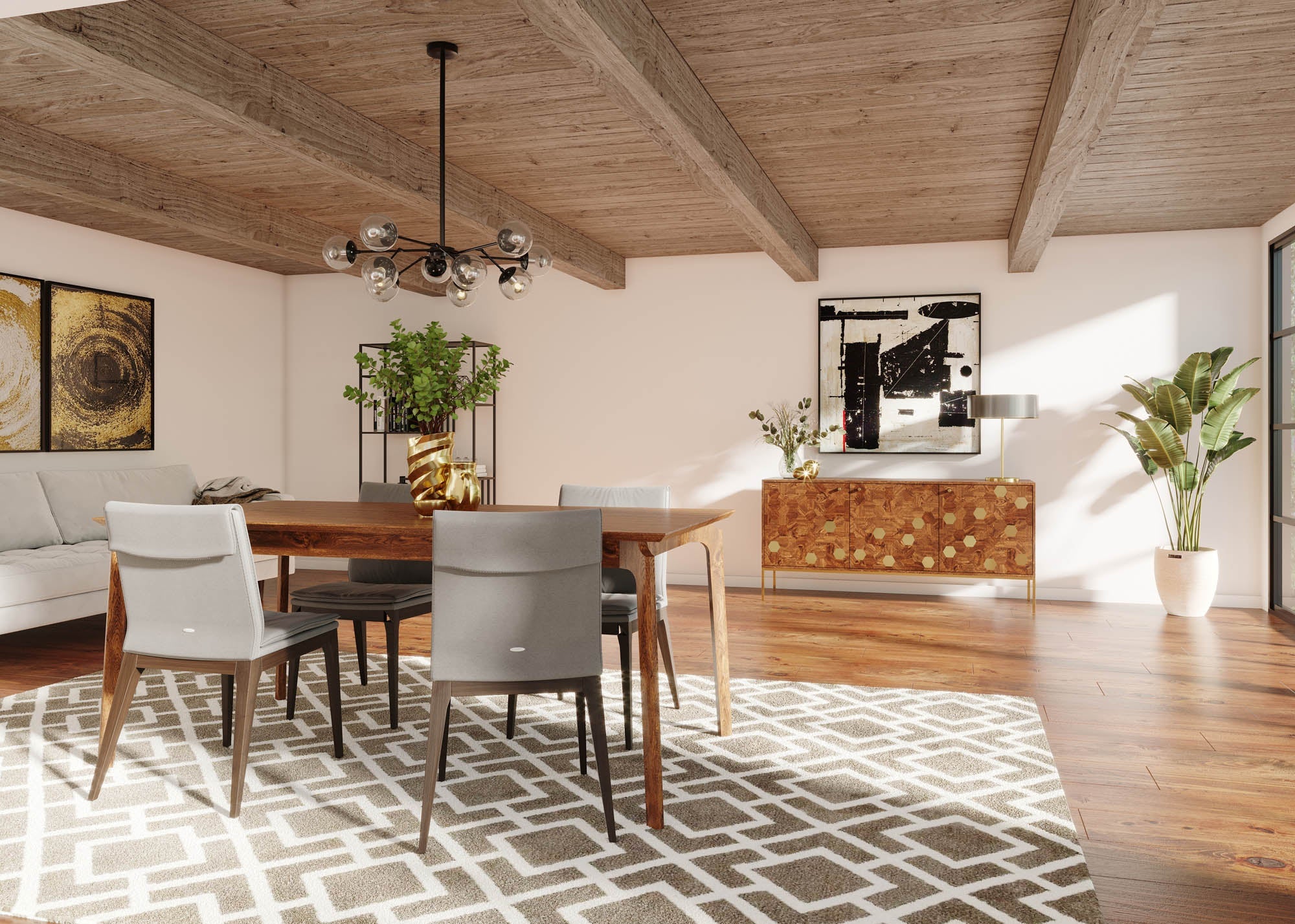Kenzo Dining Table 71” - Brown - Image 3