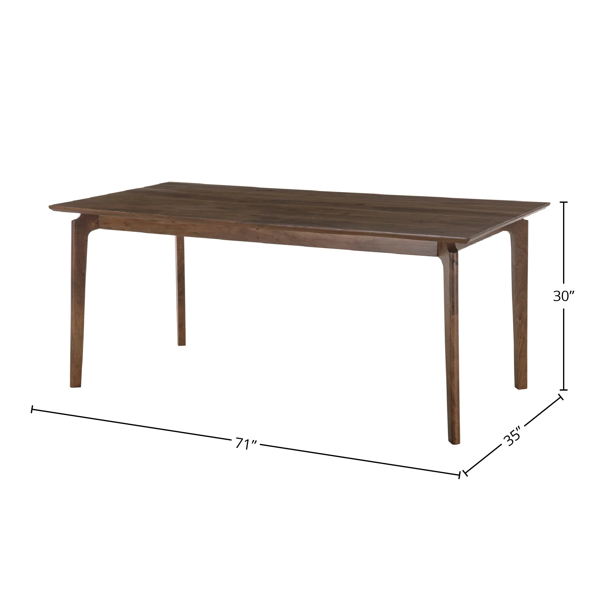 Kenzo Dining Table 71” - Brown - Image 5